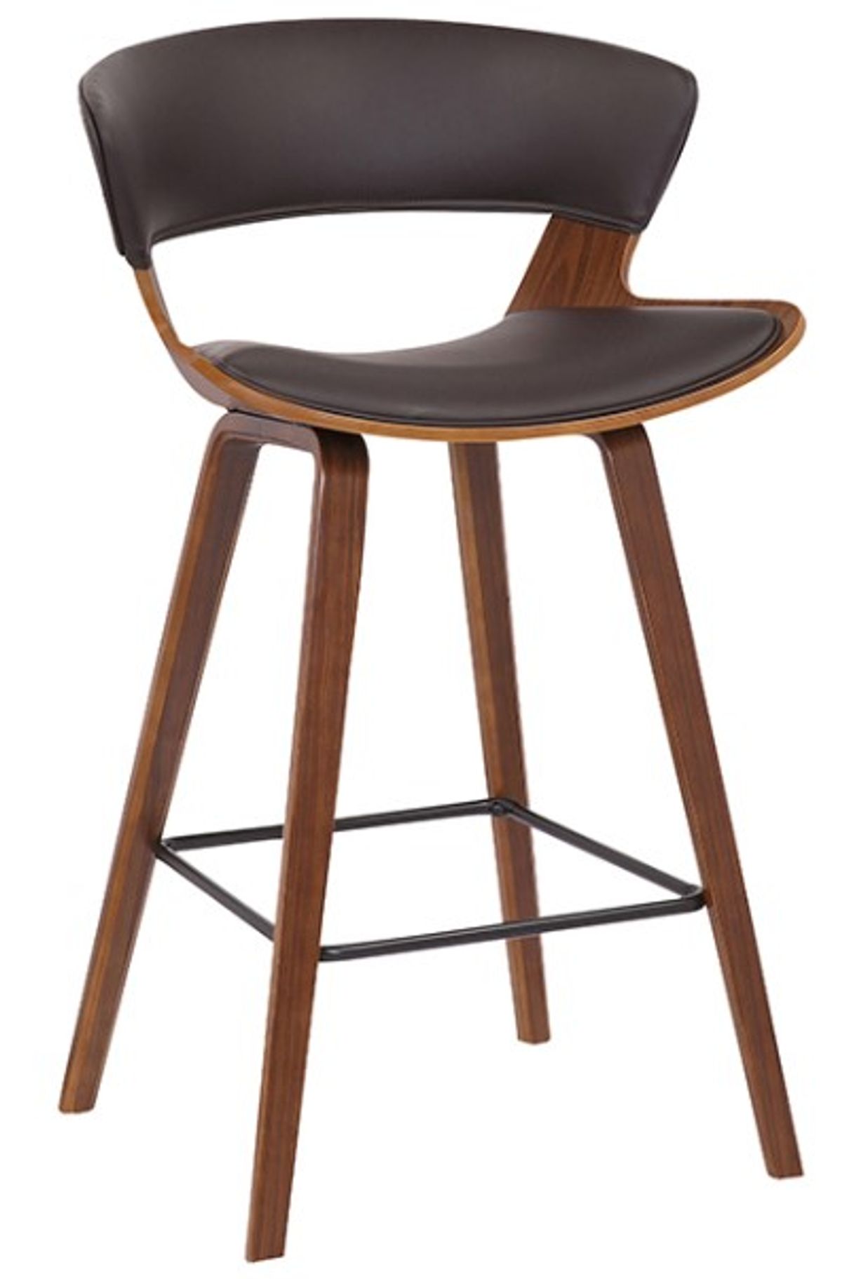 Armen Living Jagger Brown/Walnut Counter Stool