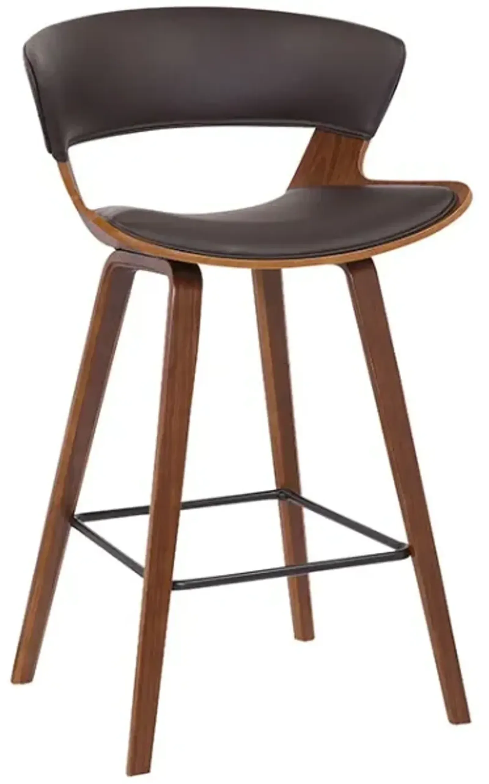 Armen Living Jagger Brown/Walnut Counter Stool