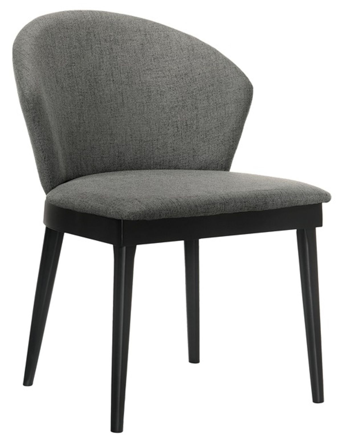 Armen Living Juno 2-Piece Charcoal Dining Side Chairs