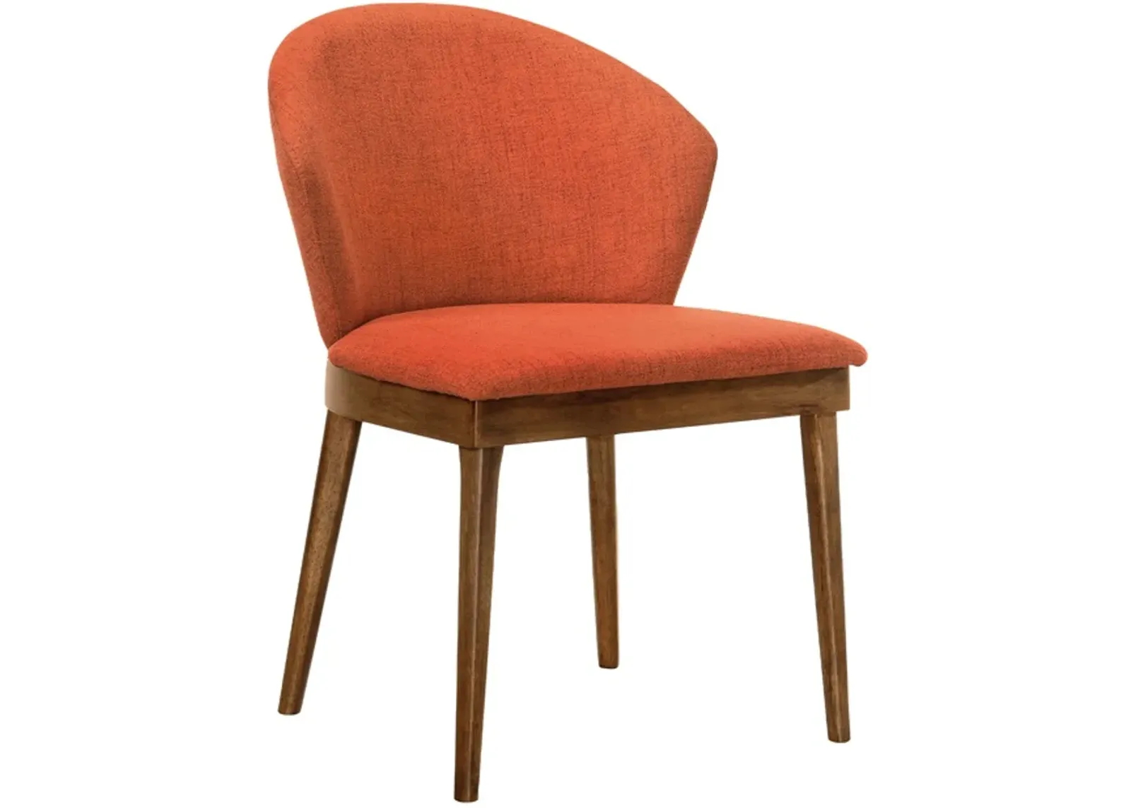 Armen Living Juno 2-Piece Orange Dining Side Chairs