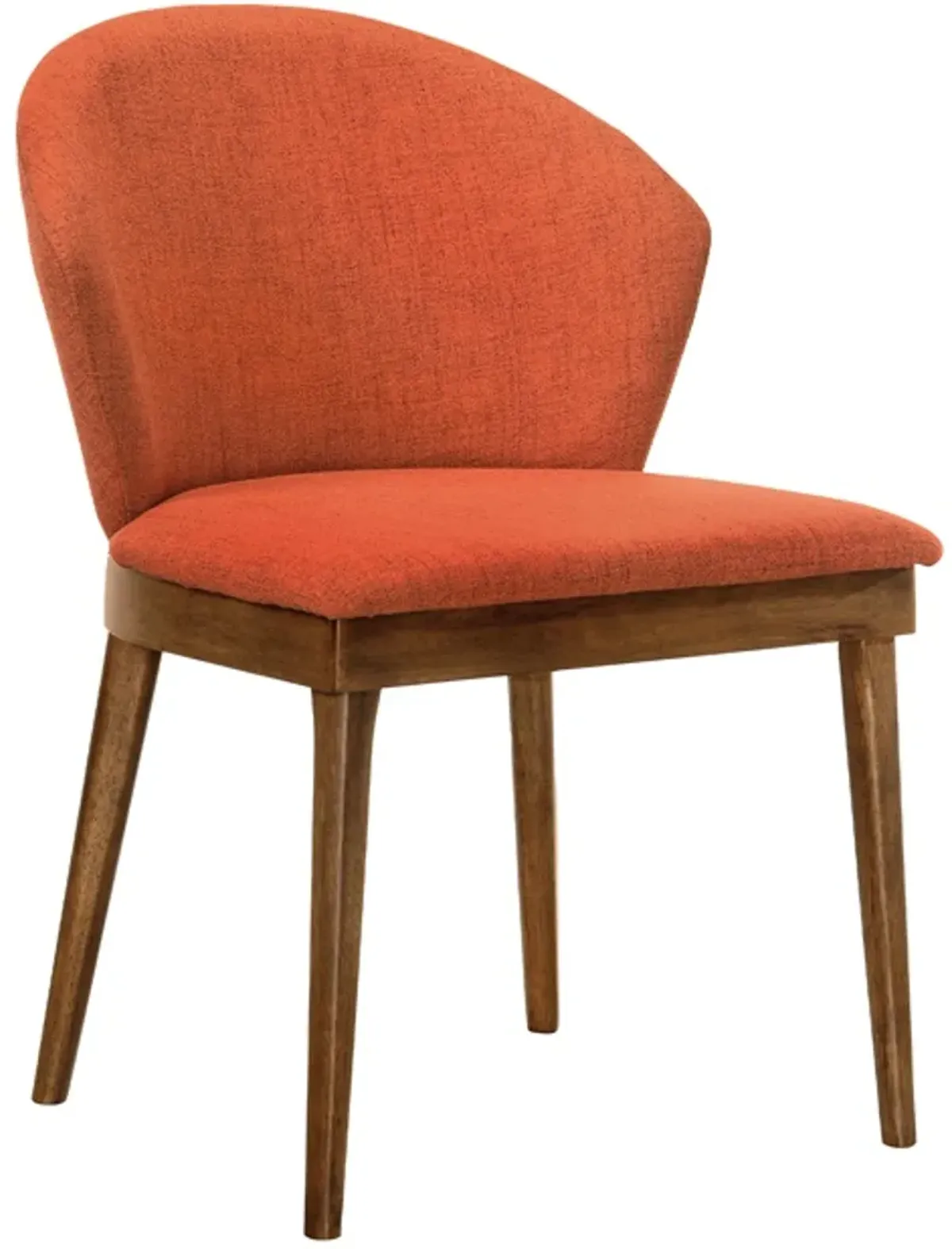 Armen Living Juno 2-Piece Orange Dining Side Chairs