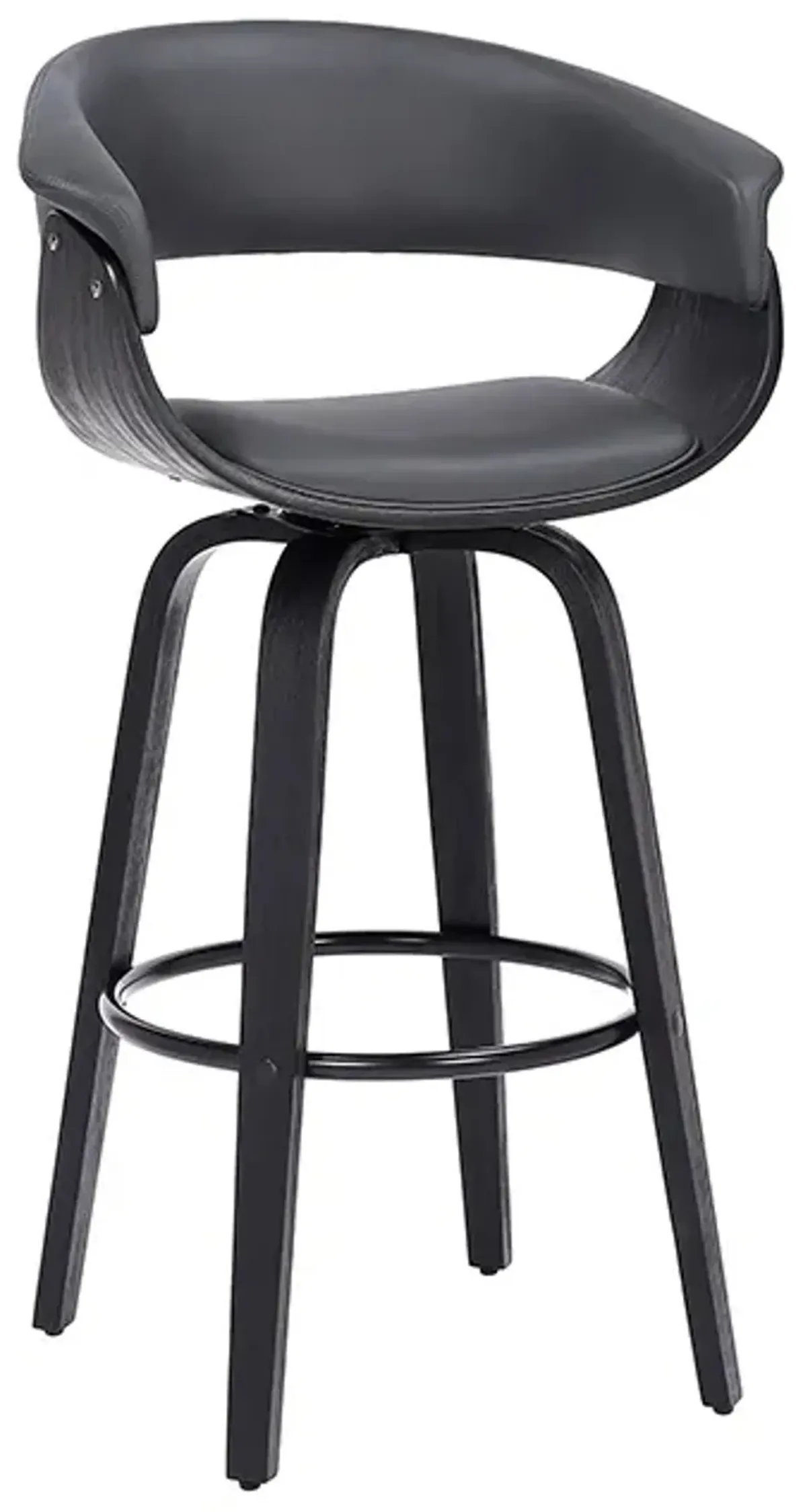 Armen Living Julyssa Gray 26" Swivel Counter Stool