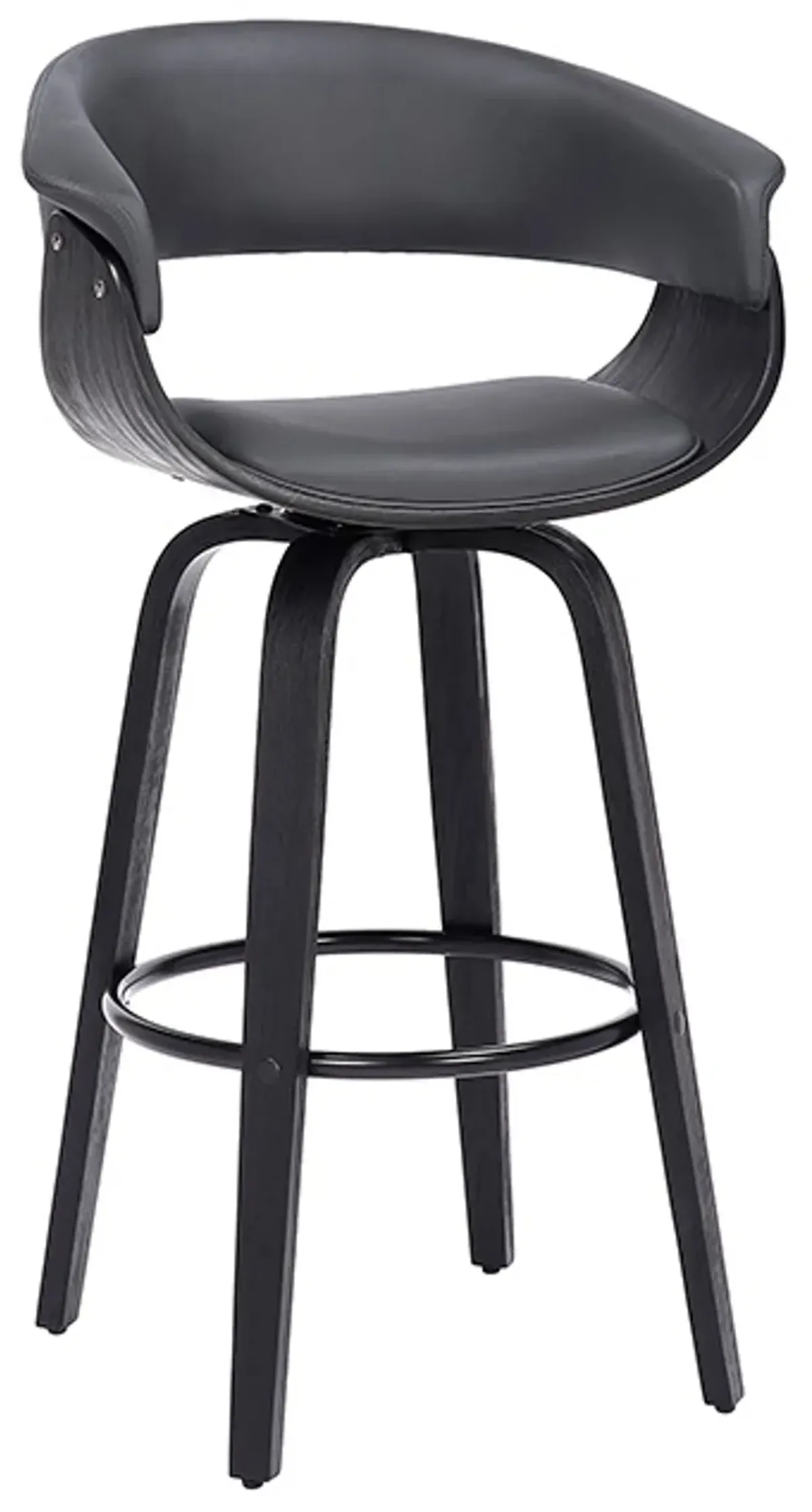 Armen Living Julyssa Gray 26" Swivel Counter Stool