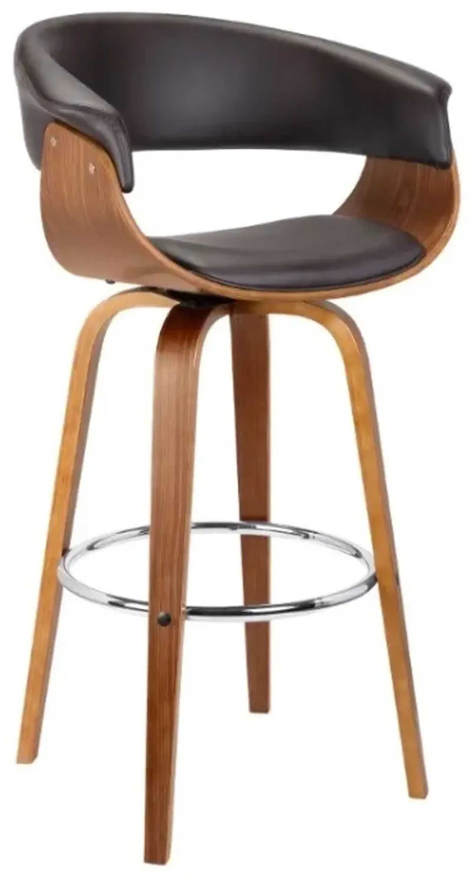 Armen Living Julyssa Brown 26" Swivel Counter Stool