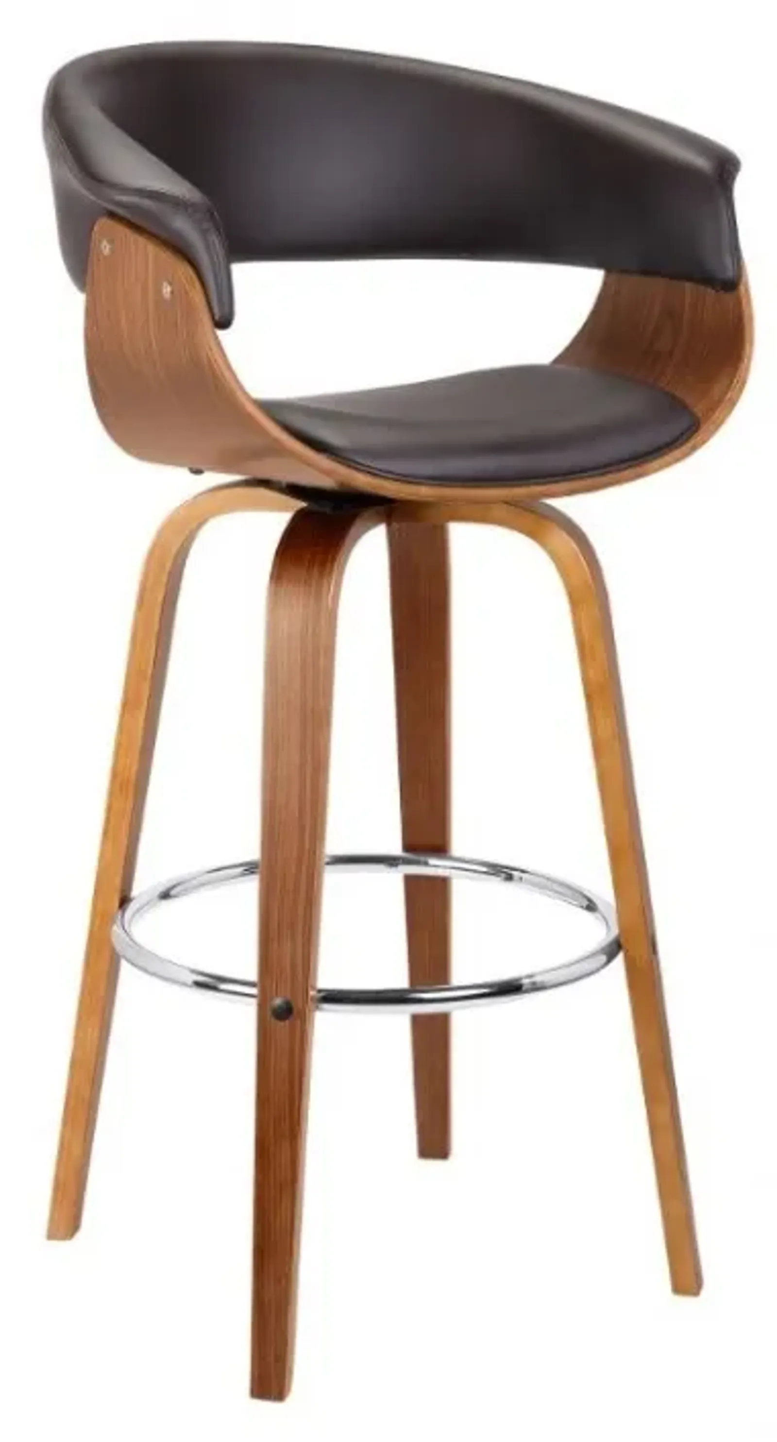 Armen Living Julyssa Brown 26" Swivel Counter Stool