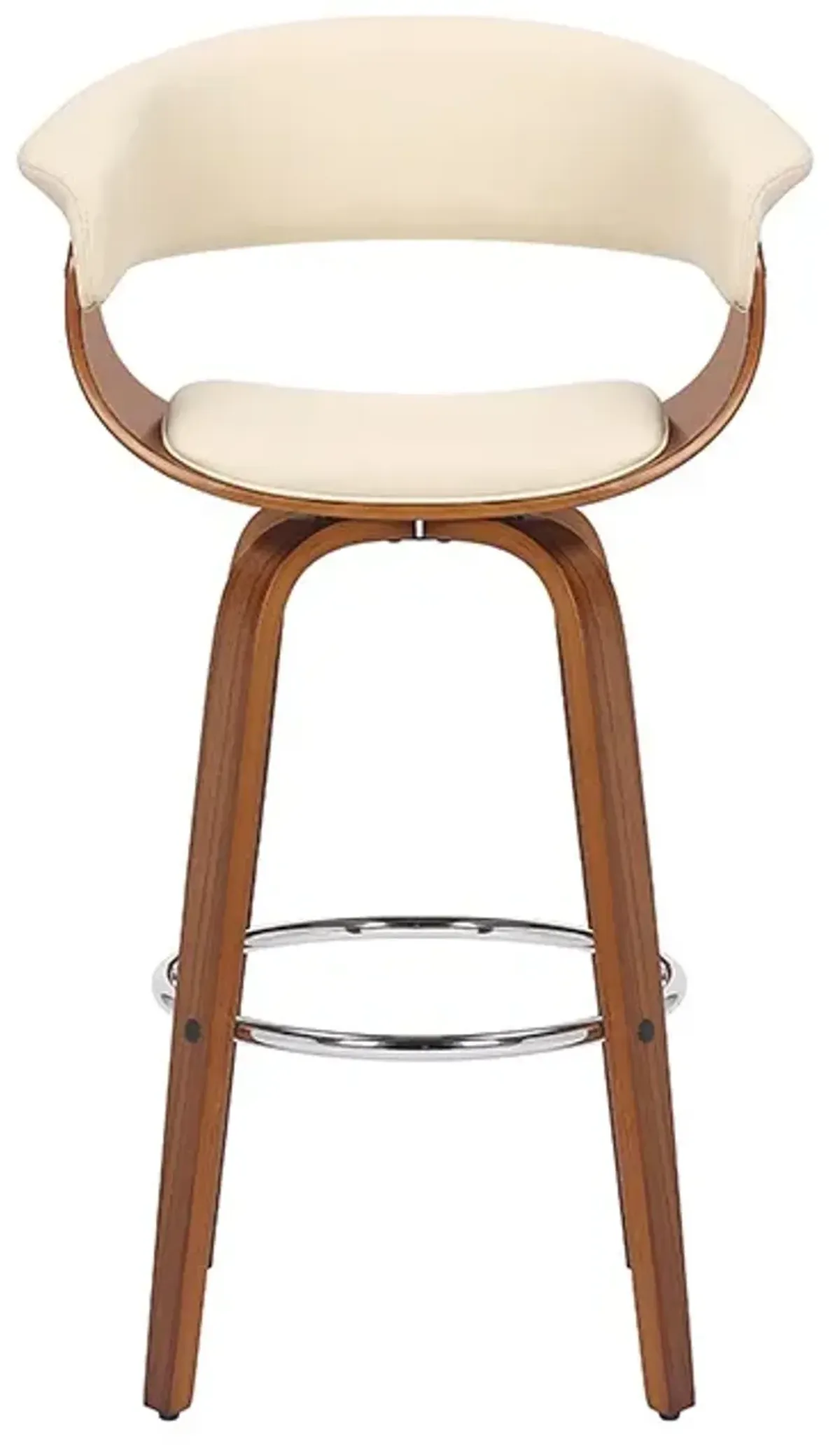 Armen Living Julyssa Cream 30" Swivel Bar Stool