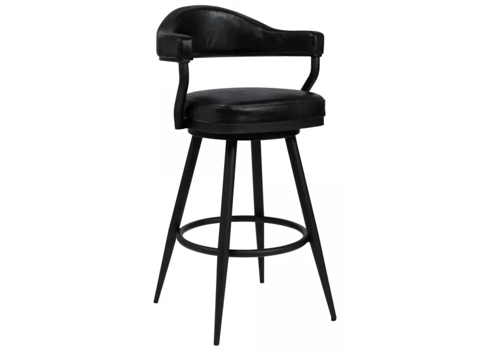 Armen Living Justin Vintage Black 26" Counter Stool