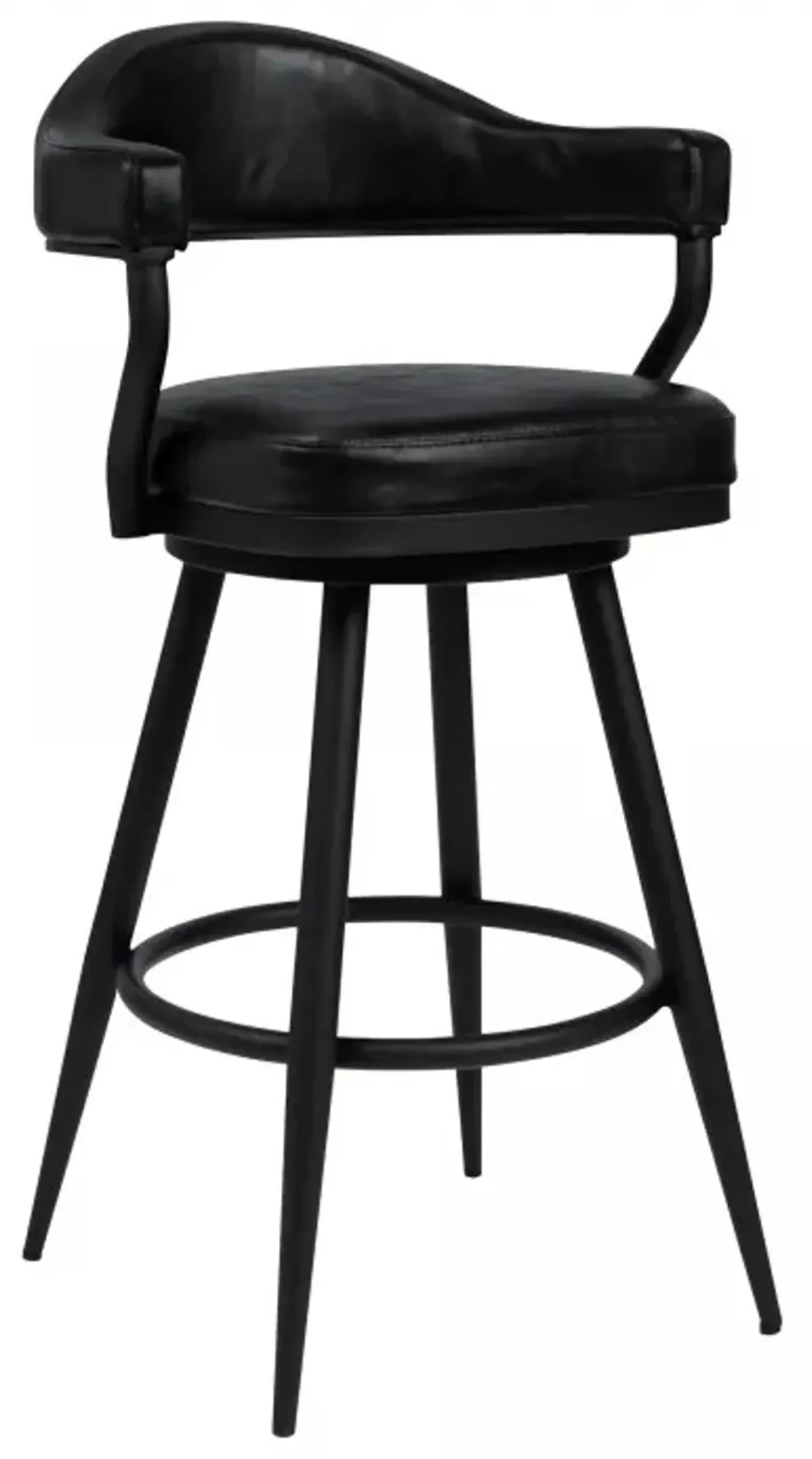 Armen Living Justin Vintage Black 26" Counter Stool