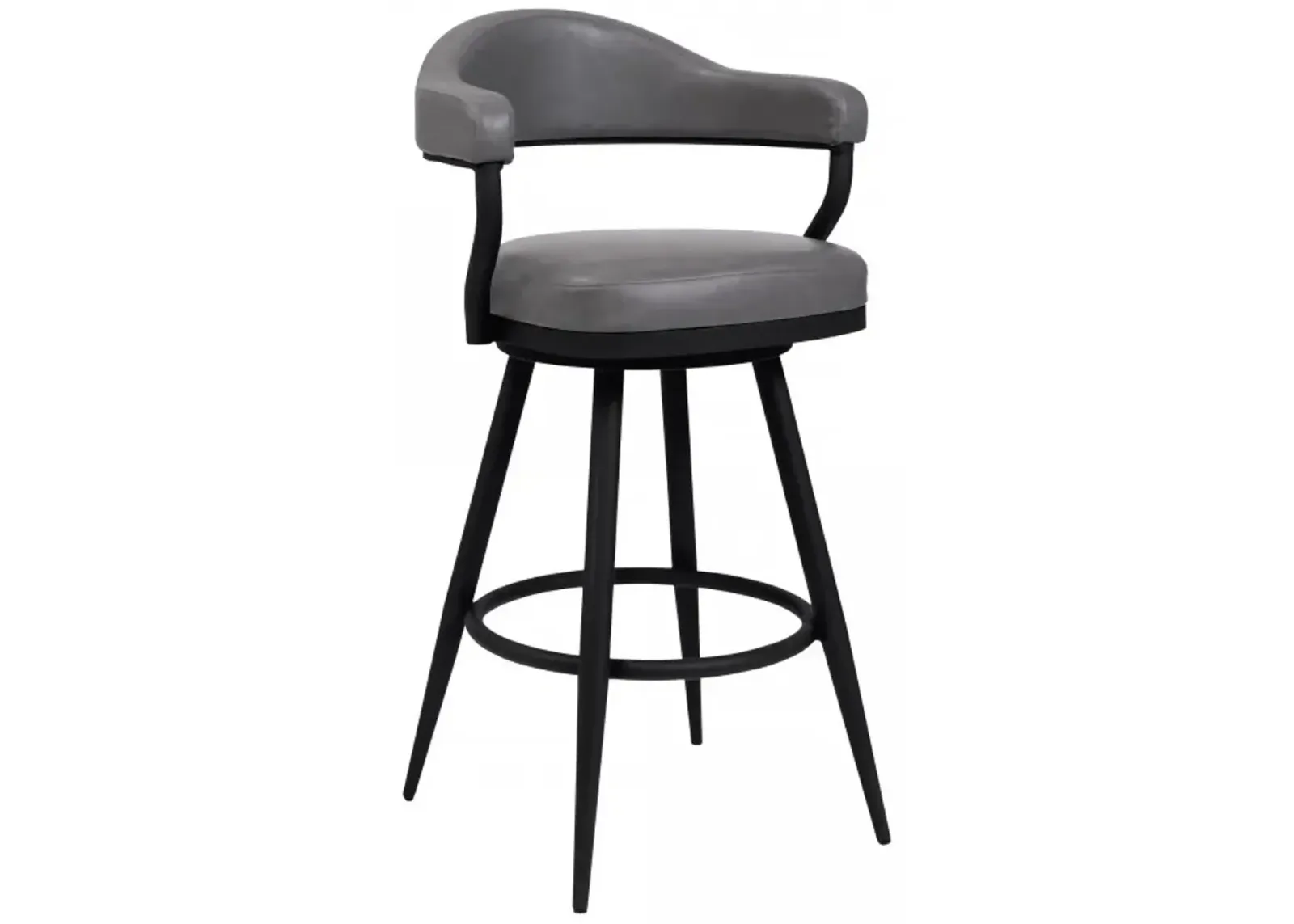 Armen Living Justin Vintage Gray 30" Bar Stool