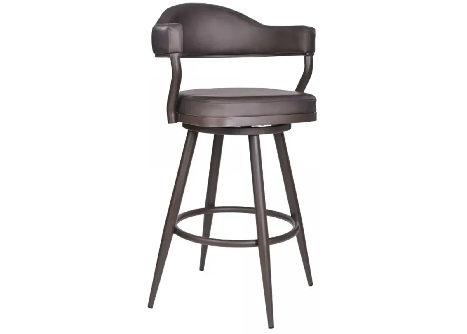 Armen Living Justin Vintage Brown 30" Bar Stool