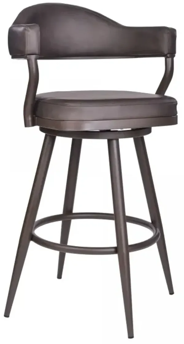 Armen Living Justin Vintage Brown 30" Bar Stool