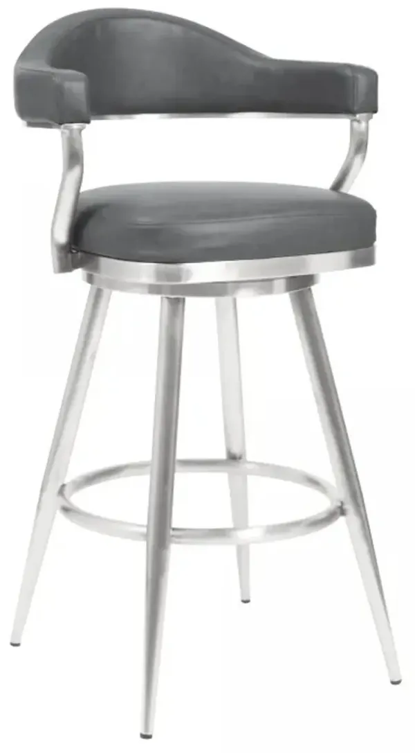 Armen Living Justin Vintage Gray 26" Counter Stool