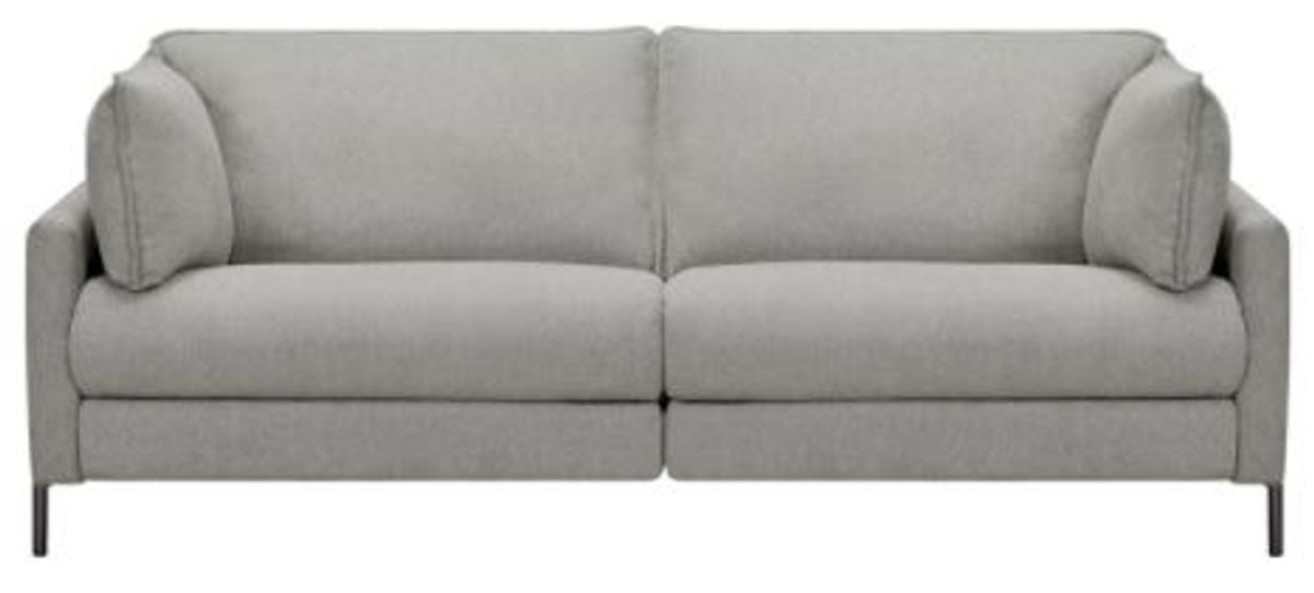 Armen Living Juliett Gray Pebble Power Reclining Sofa