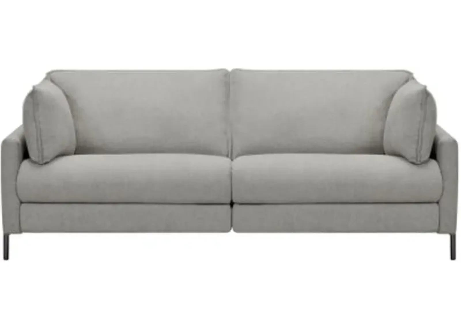 Armen Living Juliett Gray Pebble Power Reclining Sofa