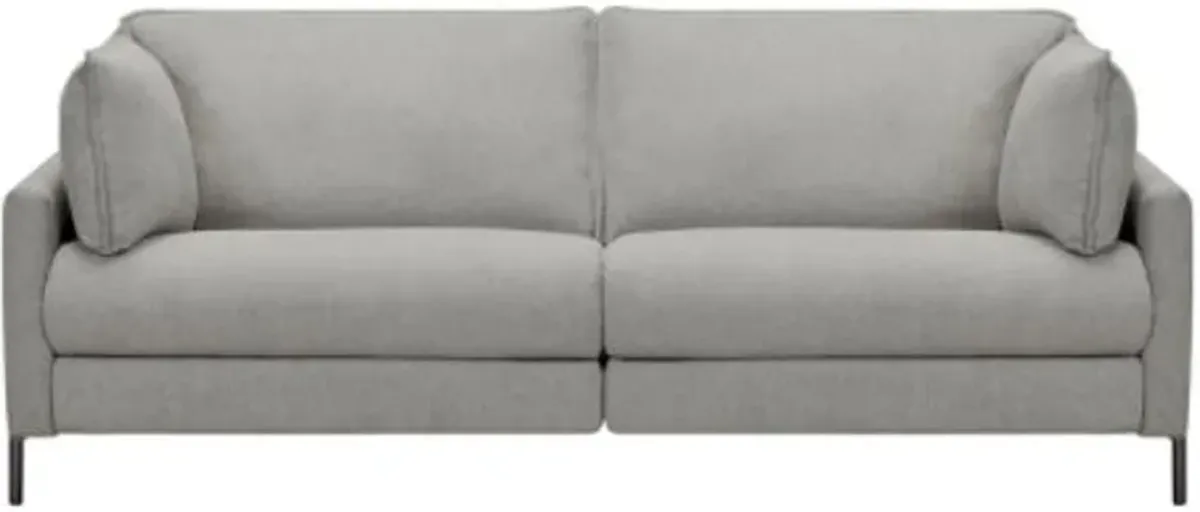 Armen Living Juliett Gray Pebble Power Reclining Sofa