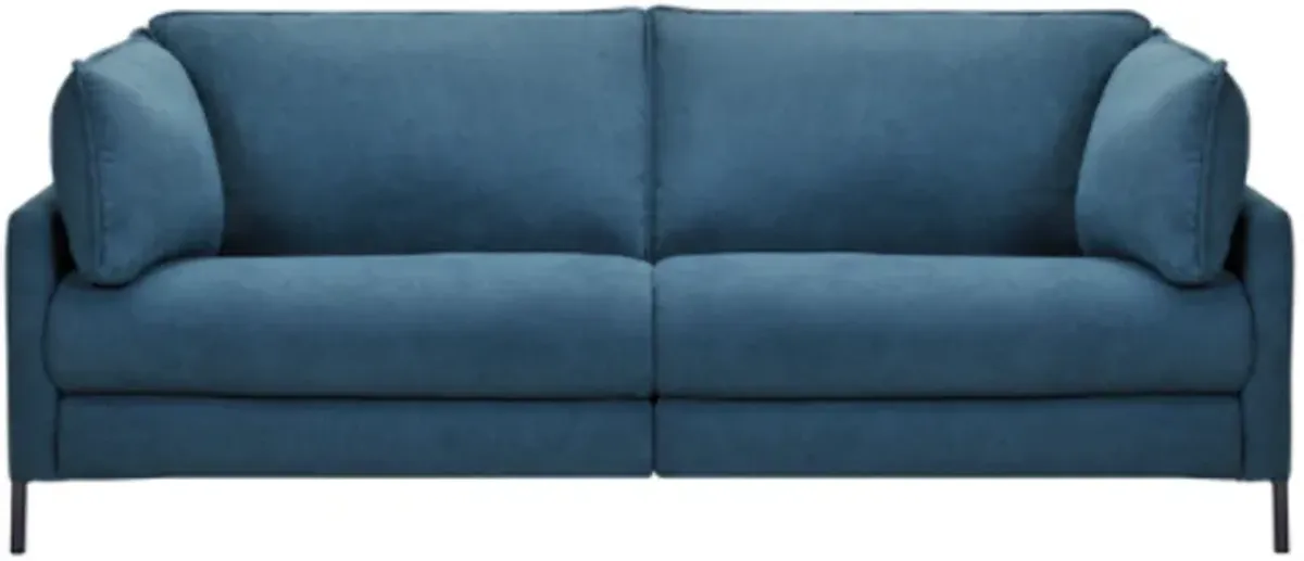 Armen Living Juliett Blue Lake Power Reclining Sofa