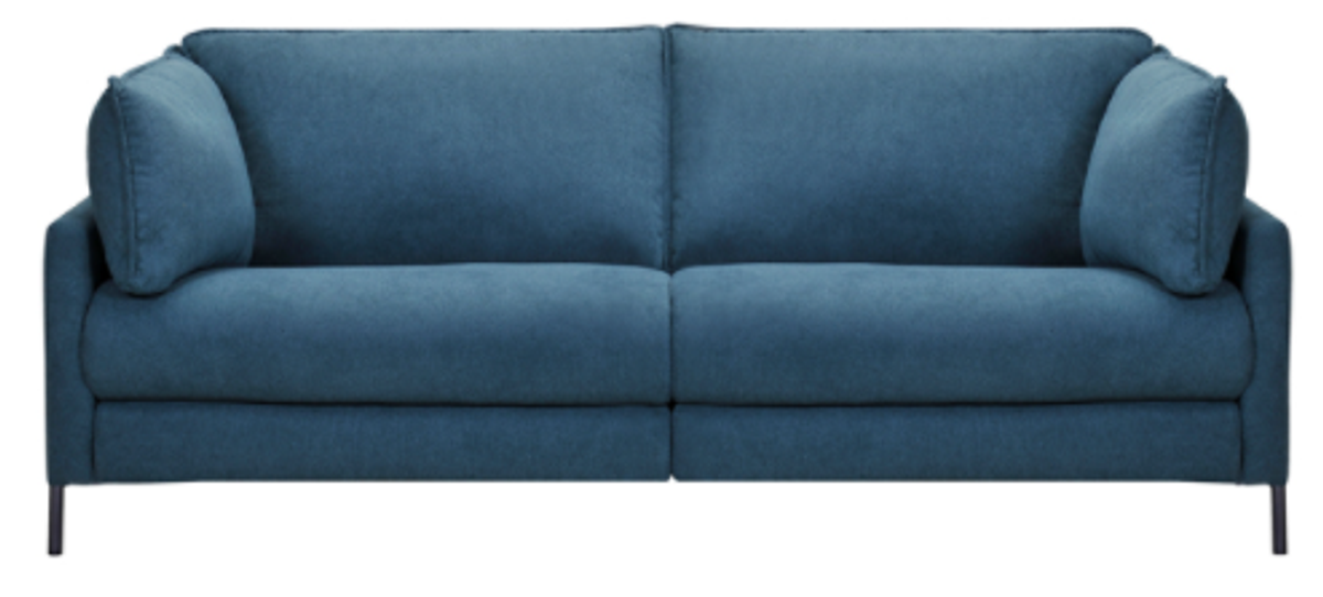 Armen Living Juliett Blue Lake Power Reclining Sofa