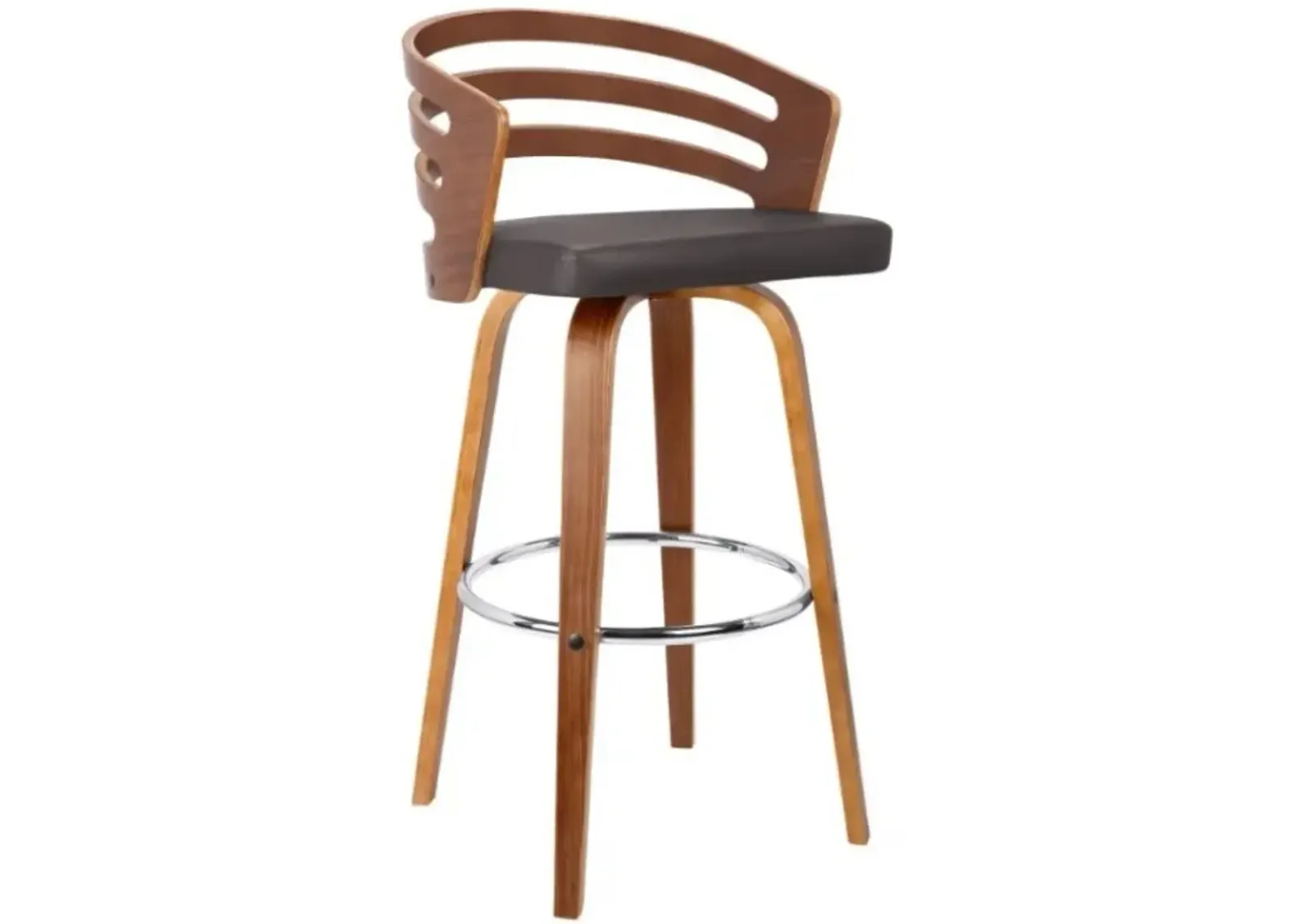 Armen Living Jayden Brown 30" Swivel Bar Stool