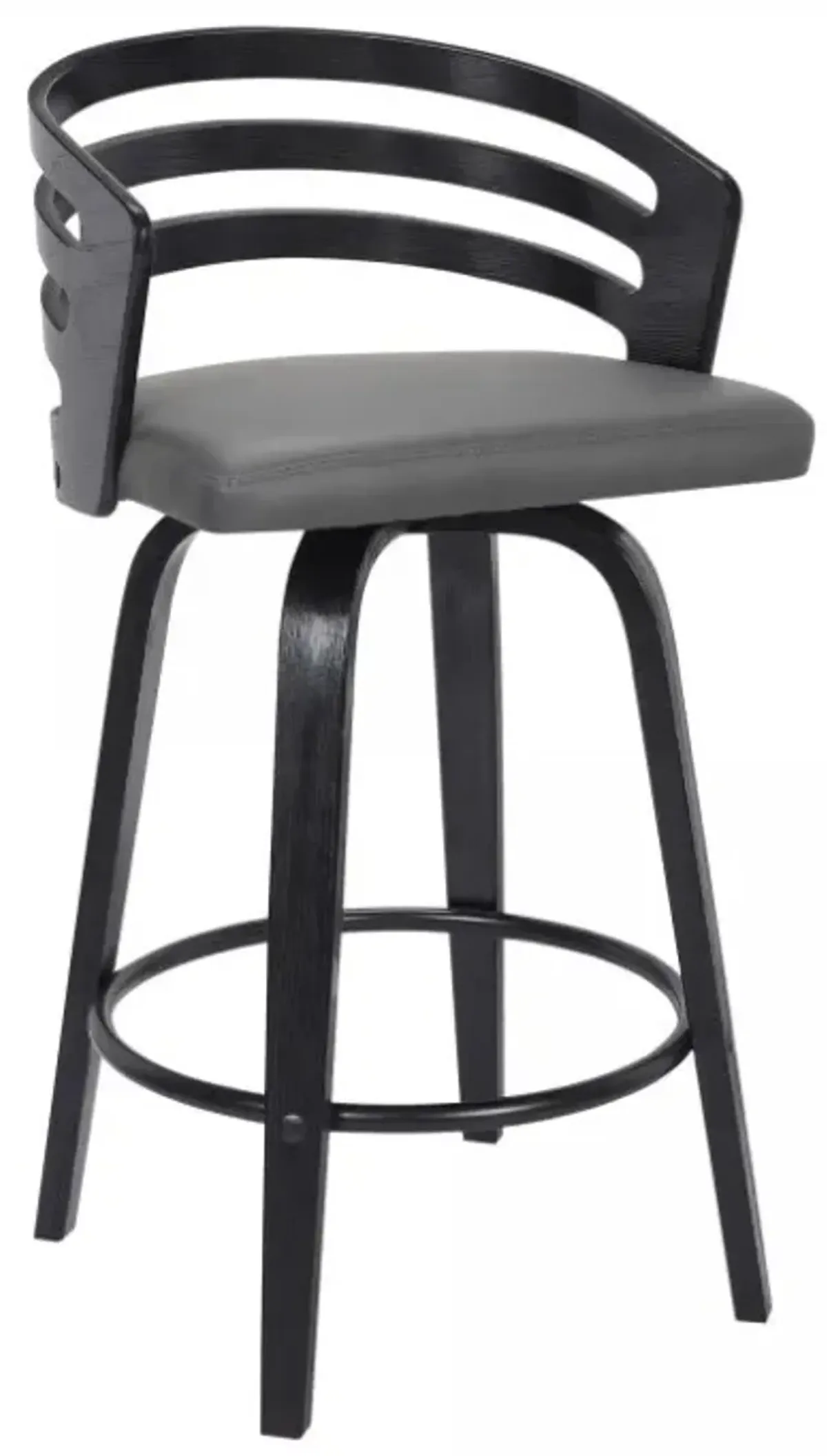 Armen Living Jayden Gray 26" Swivel Counter Stool