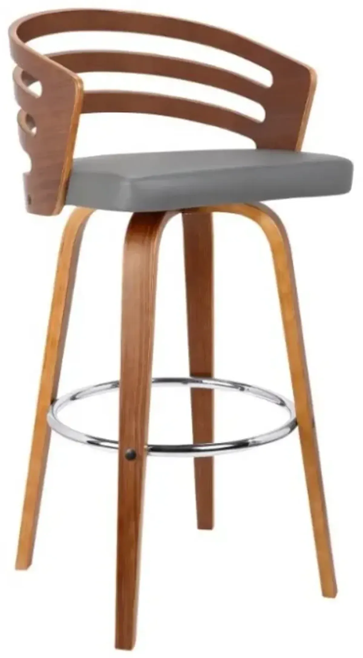 Armen Living Jayden Gray 26" Swivel Counter Stool