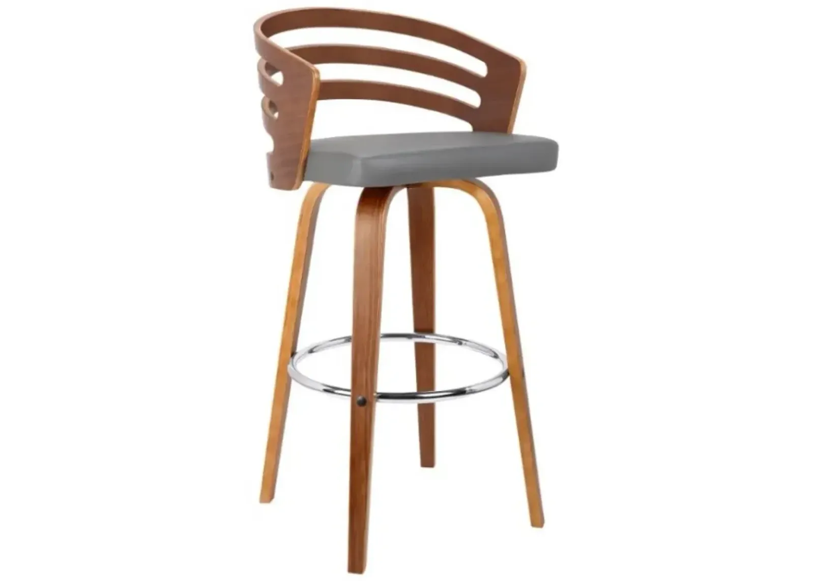 Armen Living Jayden Gray 30" Swivel Bar Stool