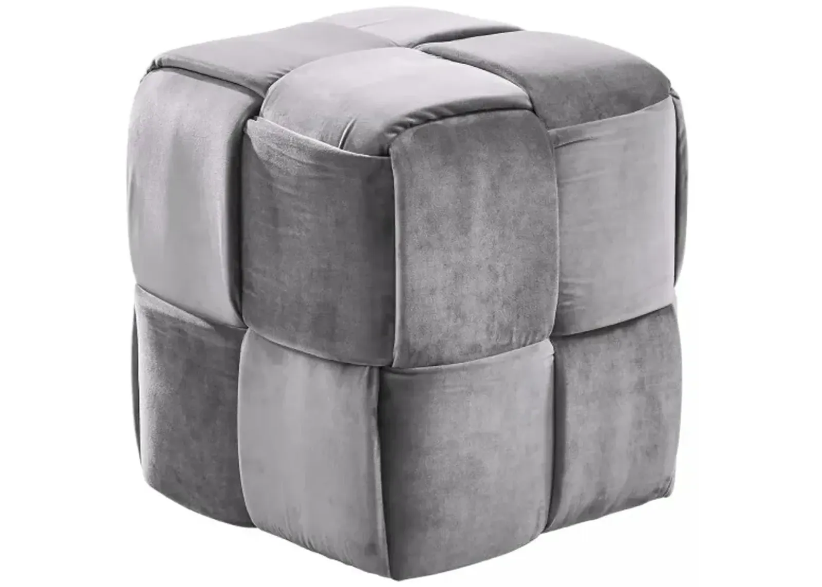 Armen Living Joy Gray Short Ottoman