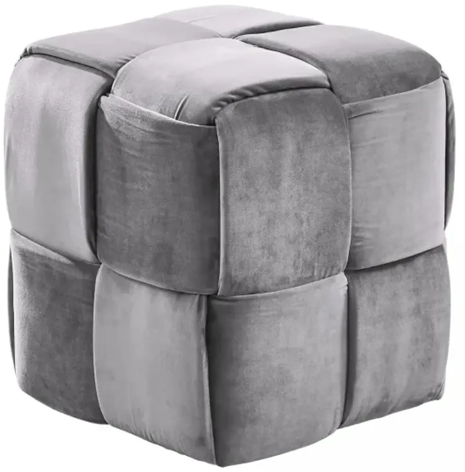 Armen Living Joy Gray Short Ottoman