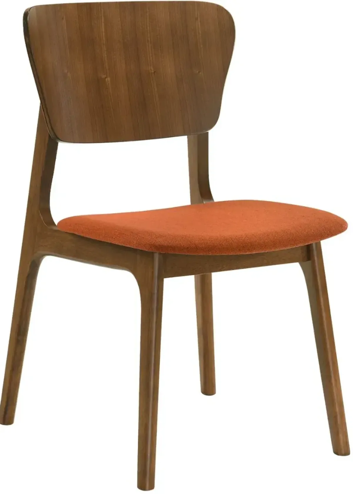 Armen Living Kalia 2-Piece Orange Dining Chair Set