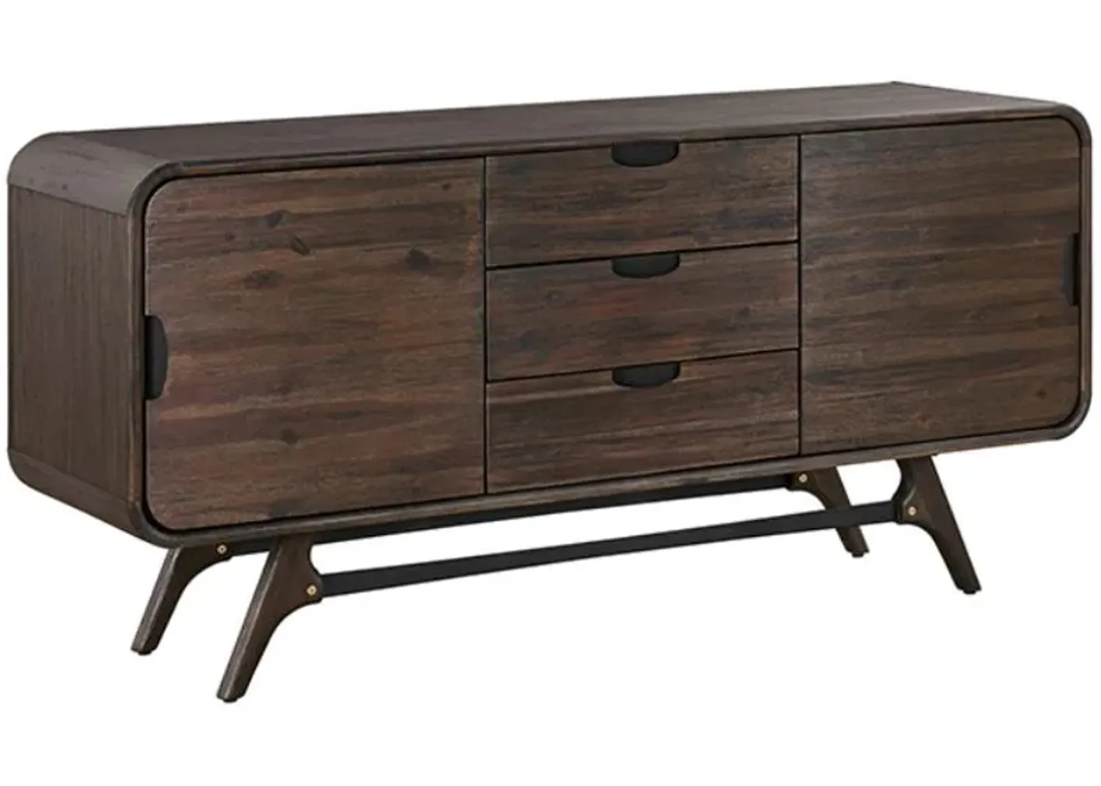 Armen Living Kendra Brown Brushed Sideboard Buffet 