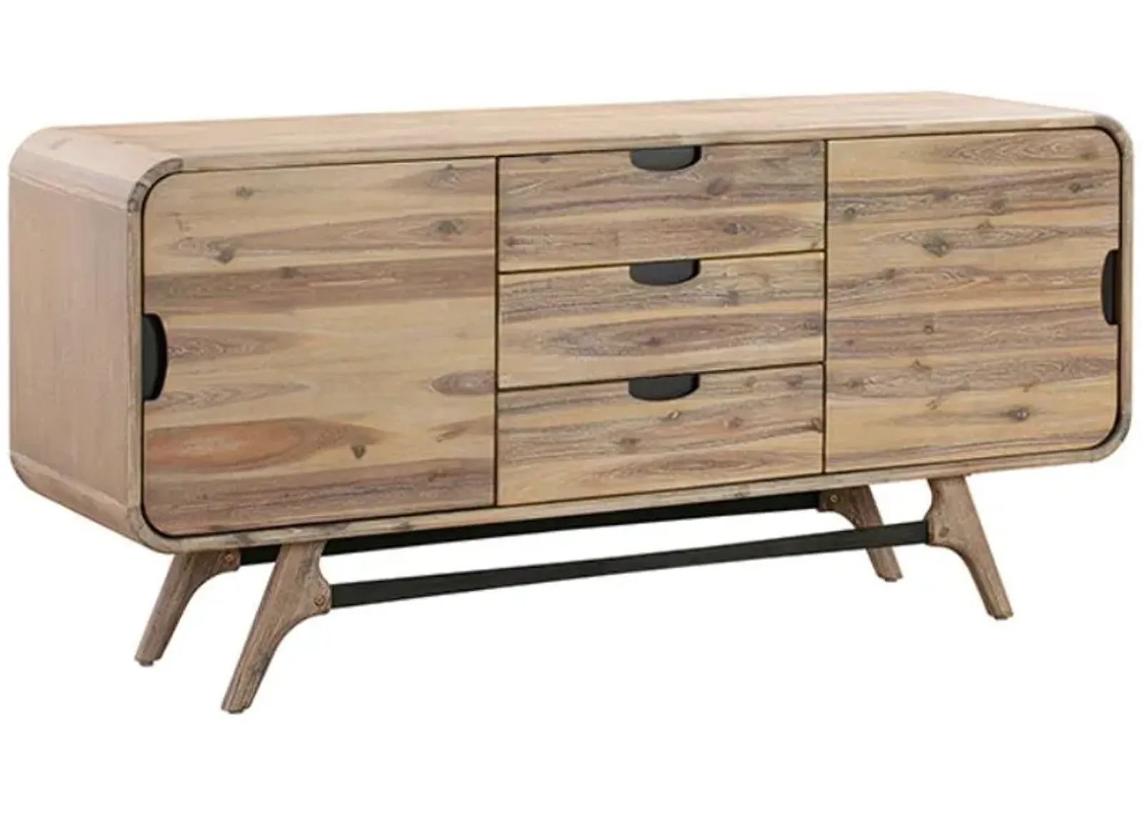 Armen Living Kendra Grey Sideboard Buffet 