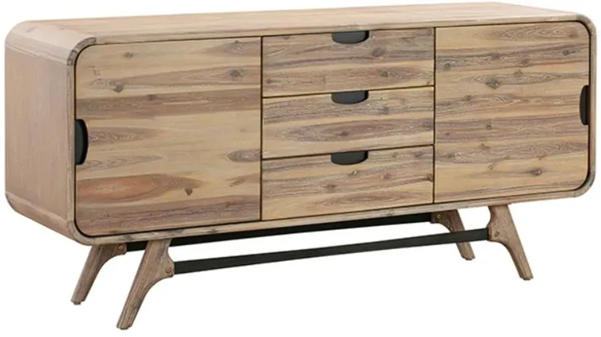 Armen Living Kendra Grey Sideboard Buffet 