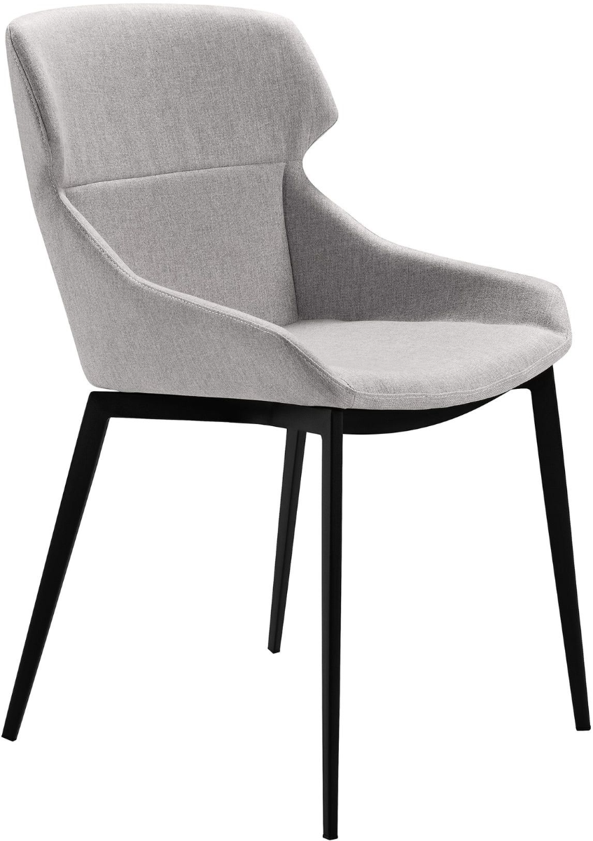 Armen Living Kenna 2-Piece Gray Dining Chairs