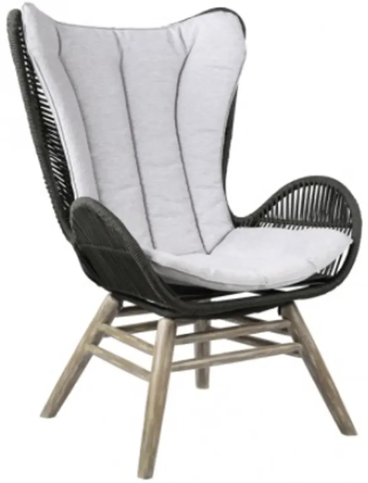 Armen Living King Charcoal Lounge Chair