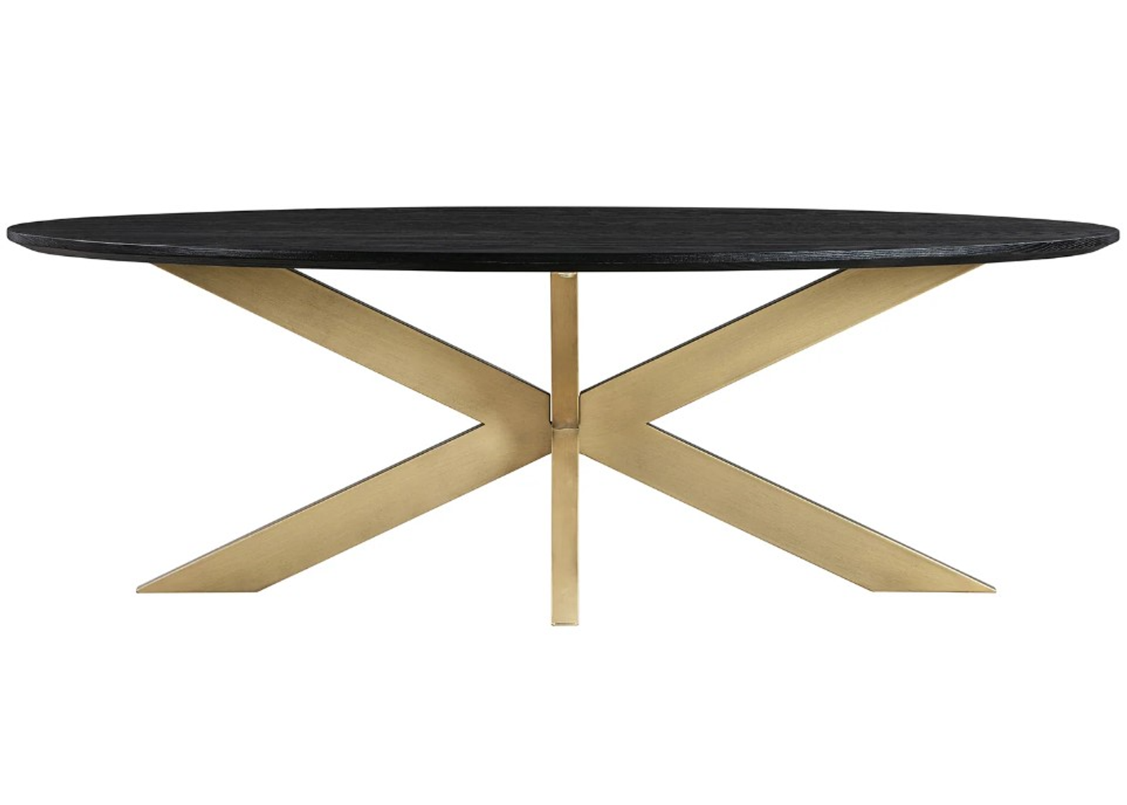 Armen Living Lombard Black/Brass Coffee Table