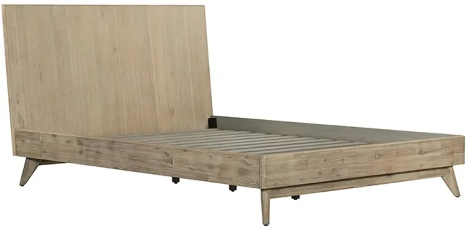 Armen Living Baly Gray Sandblast Summer King Platform Bed