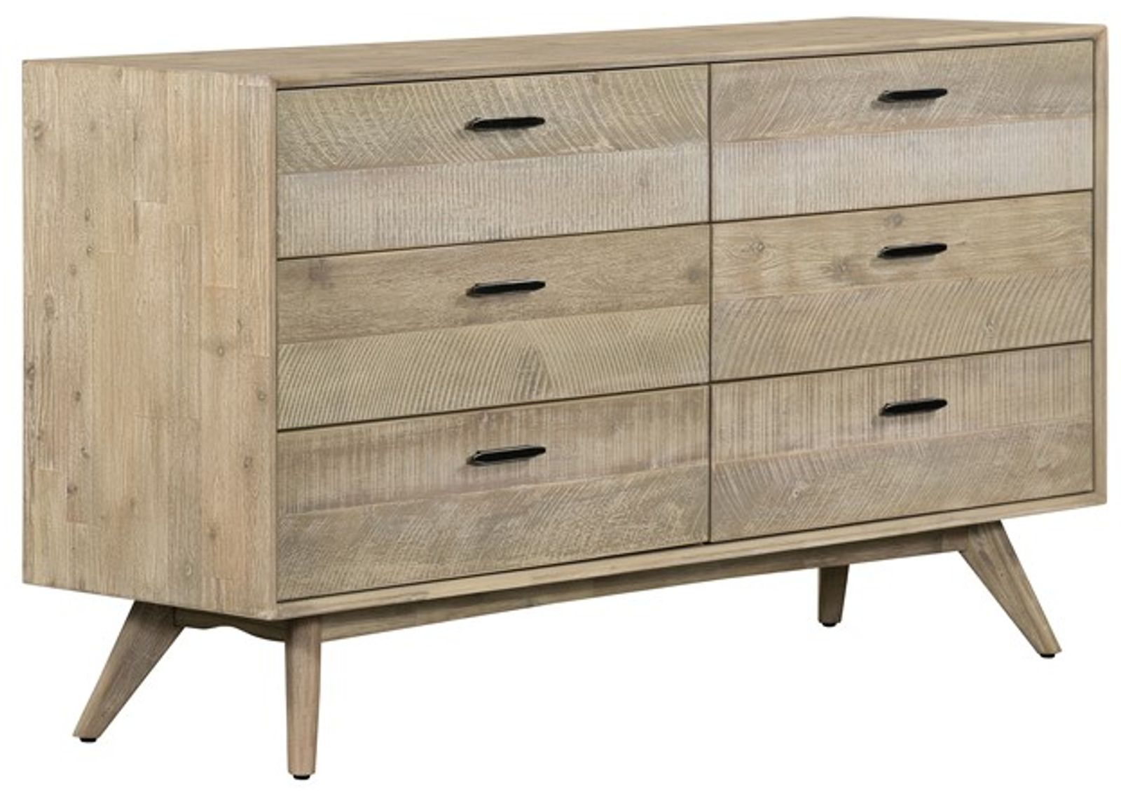 Armen Living Baly Grey Sandblast Summer Drawer Dresser