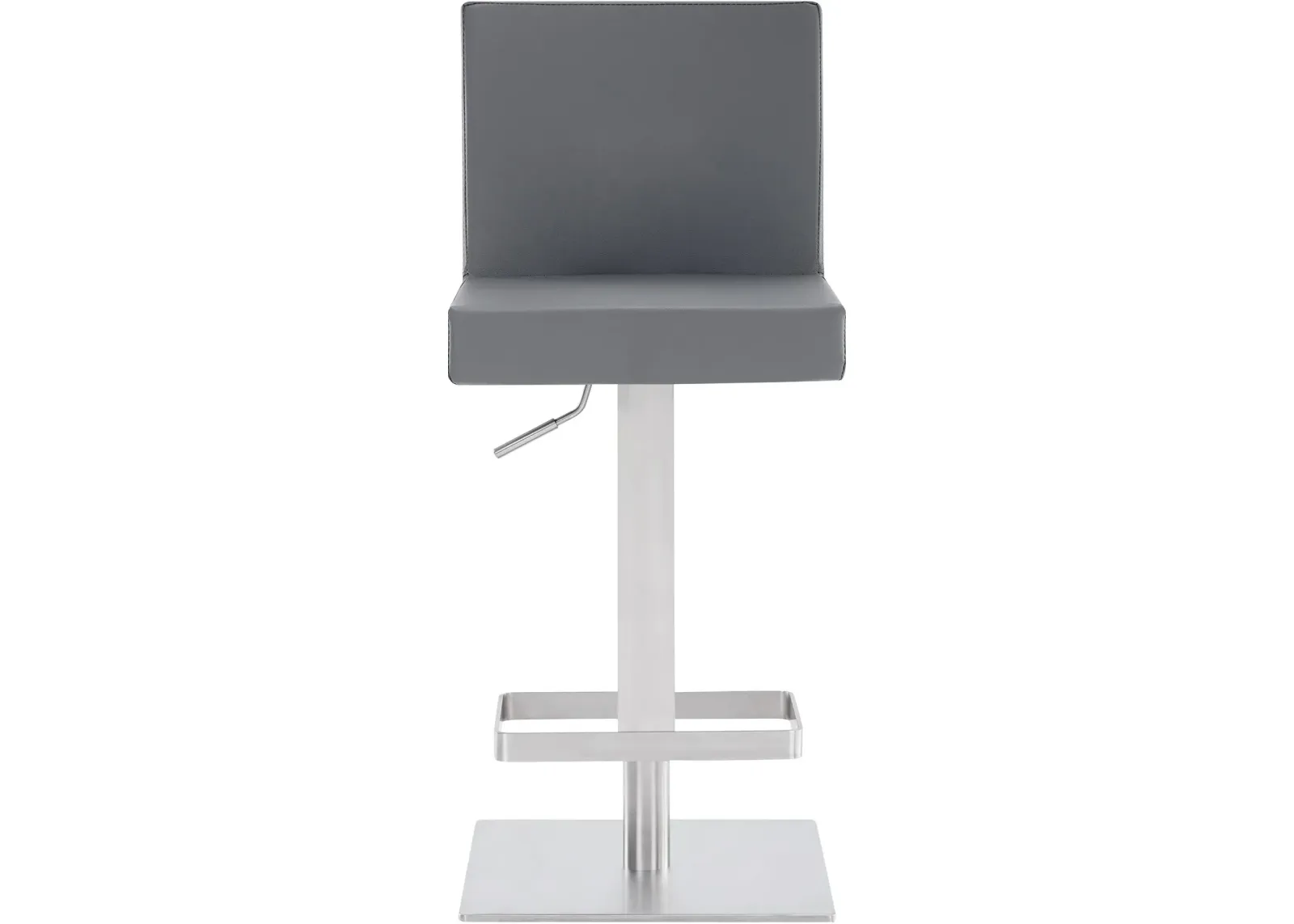 Armen Living Legacy Grey Swivel Bar Stool