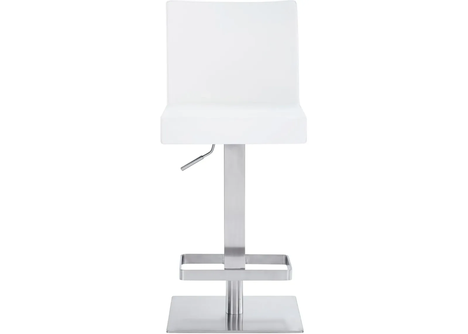 Armen Living Legacy White Swivel Bar Stool