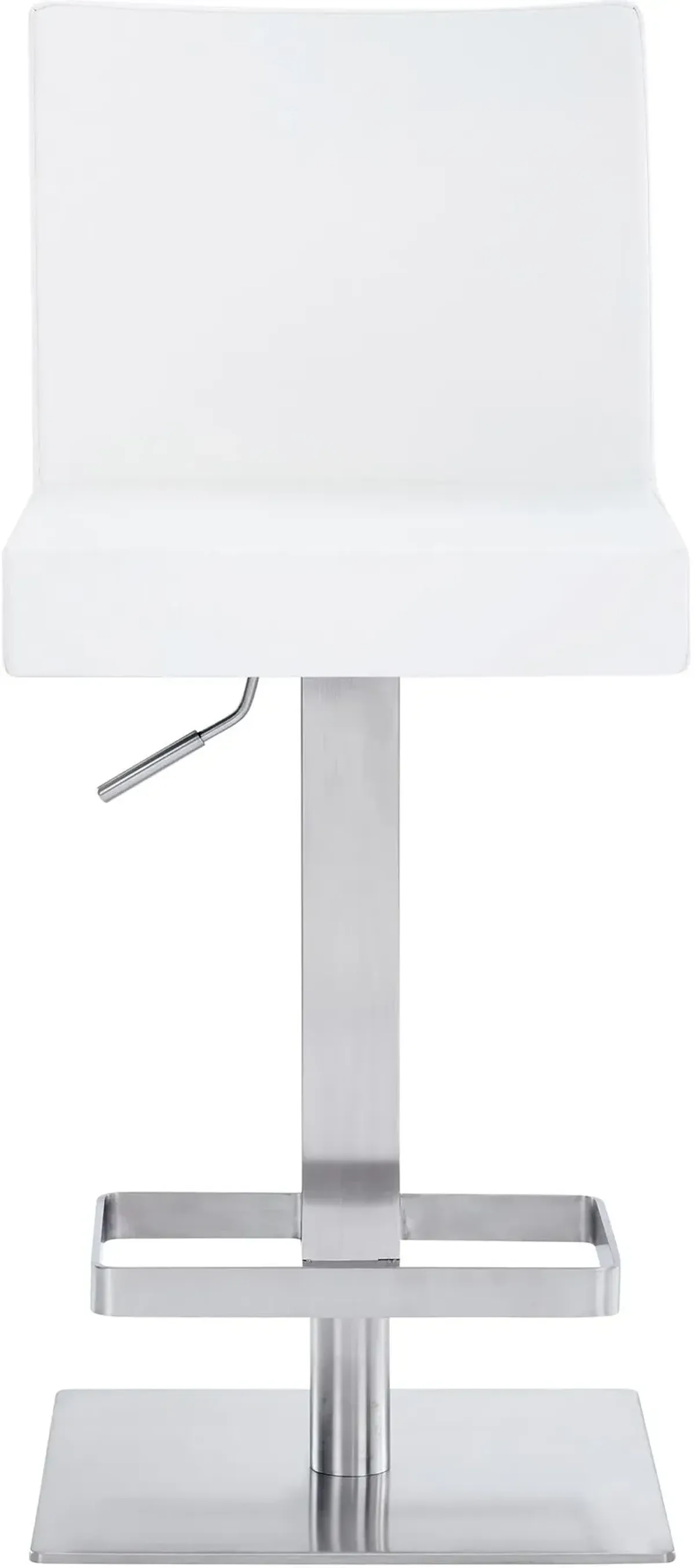 Armen Living Legacy White Swivel Bar Stool