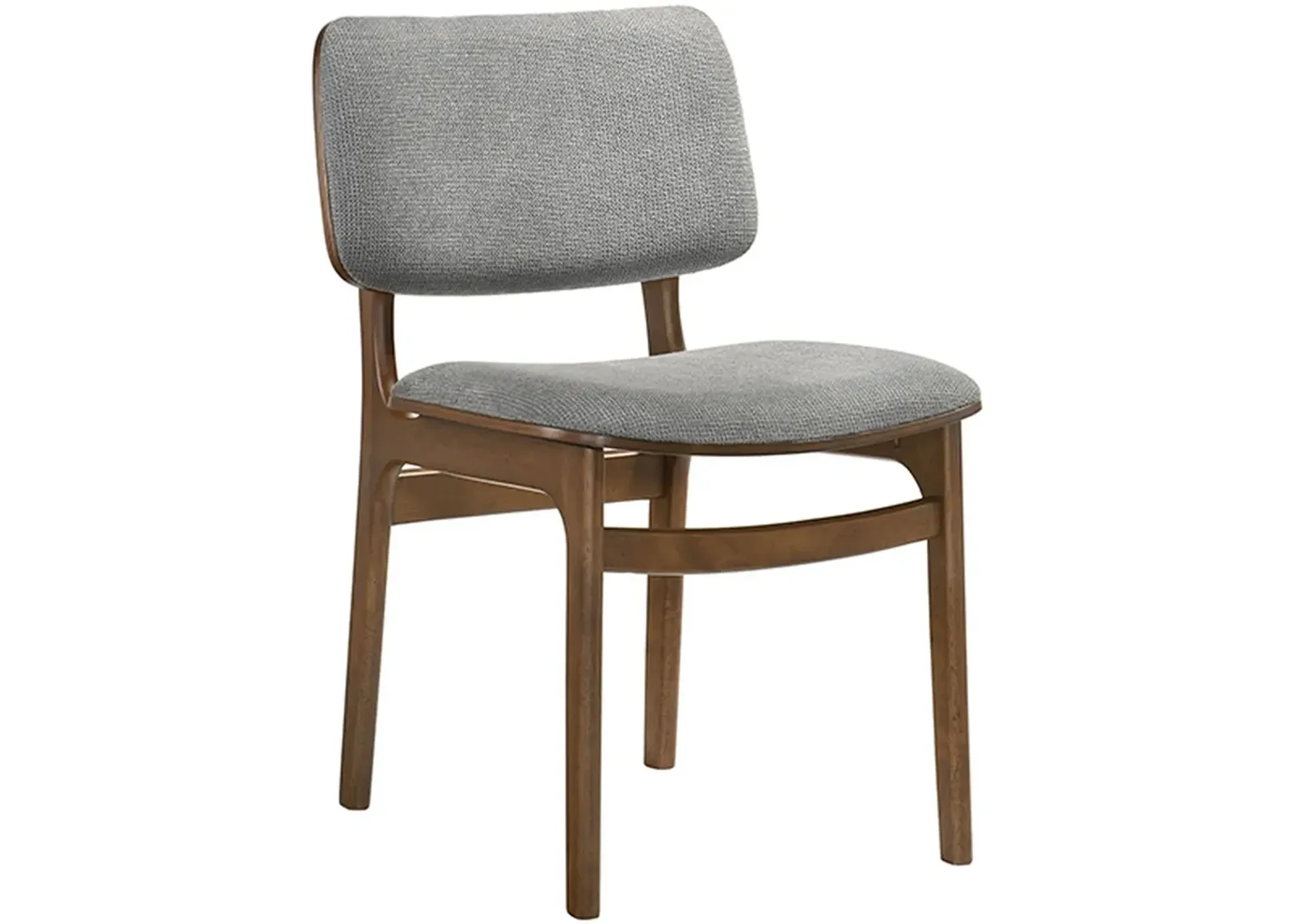 Armen Living Lima Walnut Dining Accent Chairs