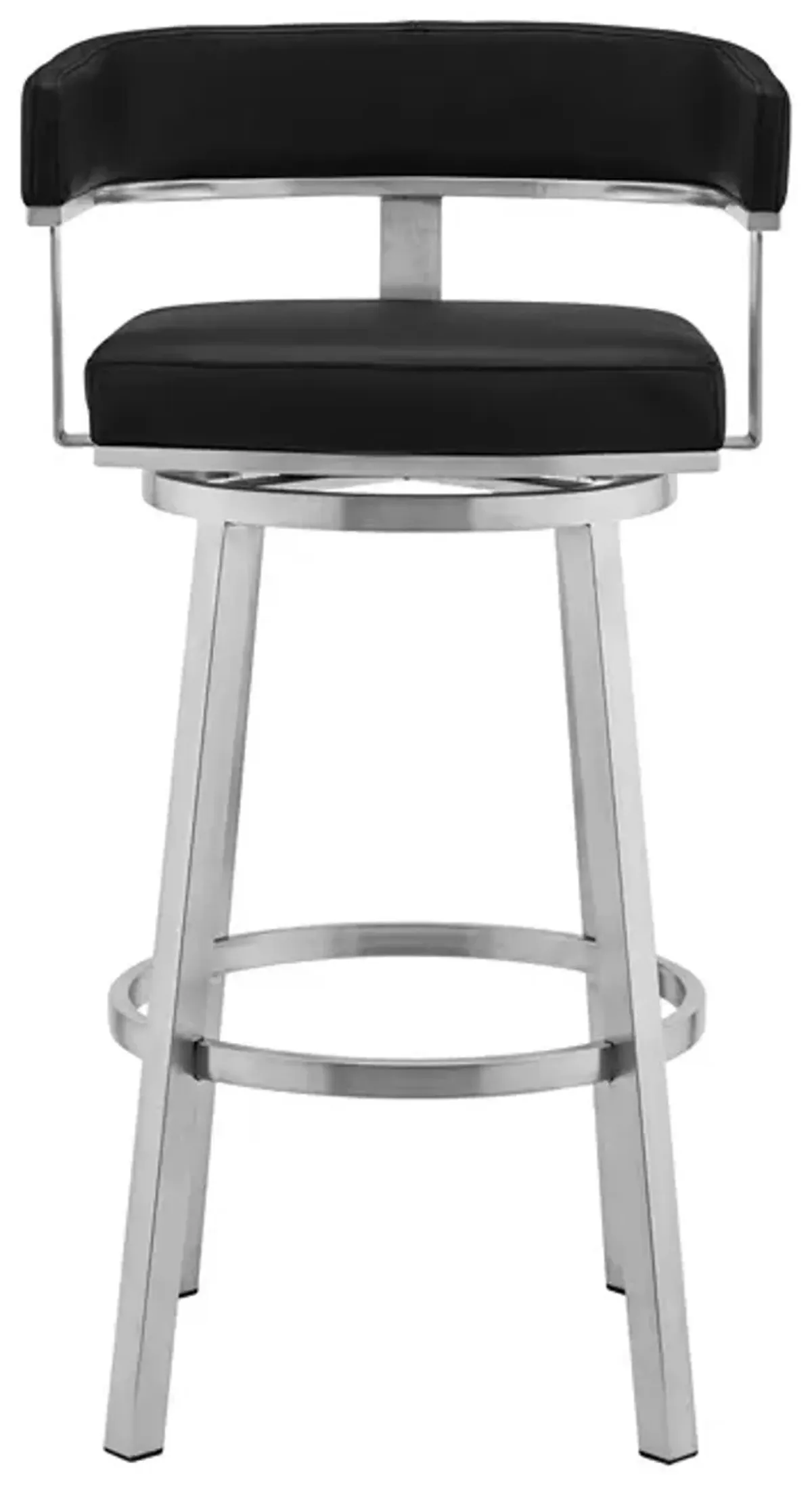 Armen Living Lorin Gray 30" Swivel Bar Stool