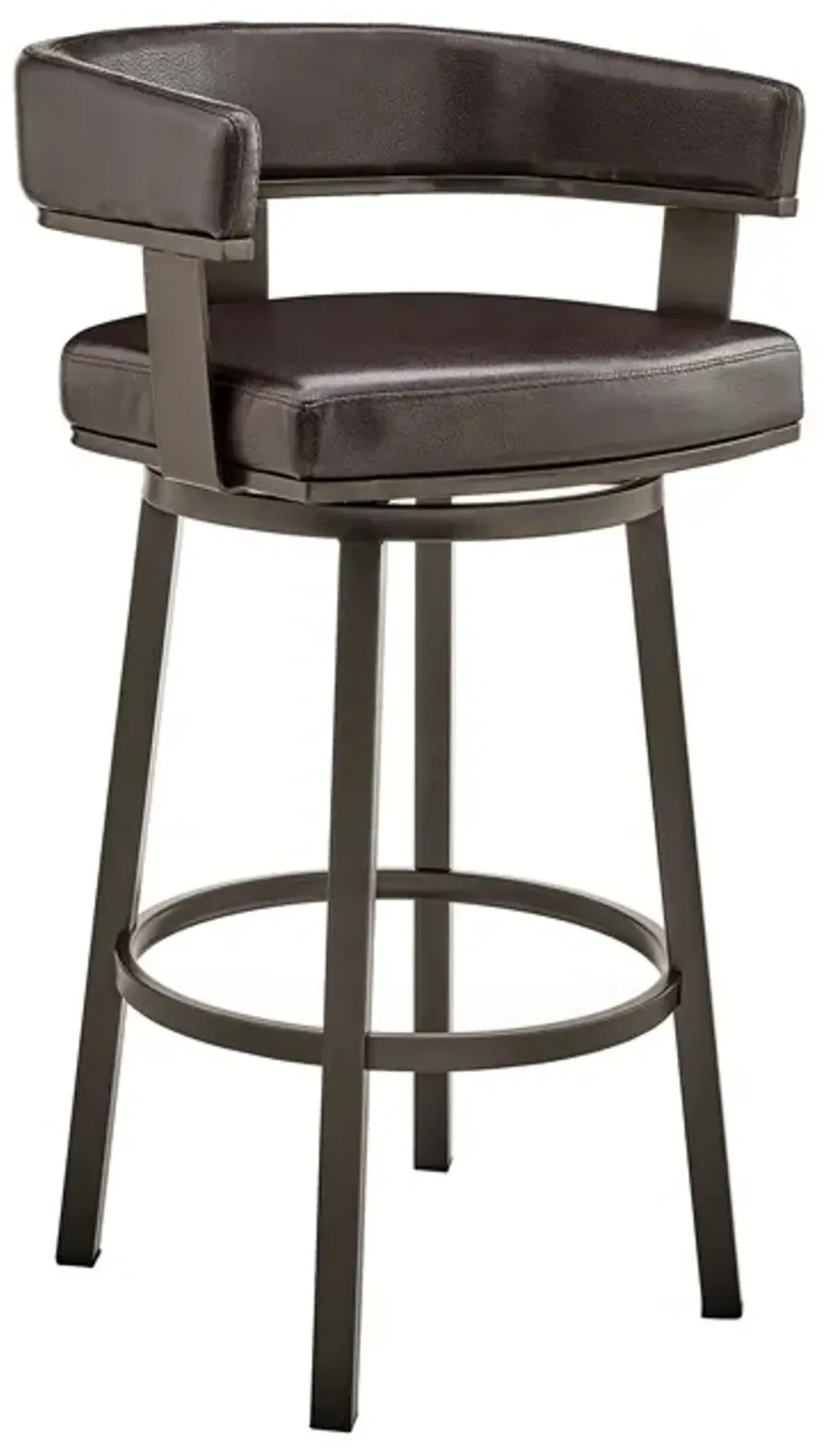 Armen Living Lorin Chocolate 30" Swivel Bar Stool