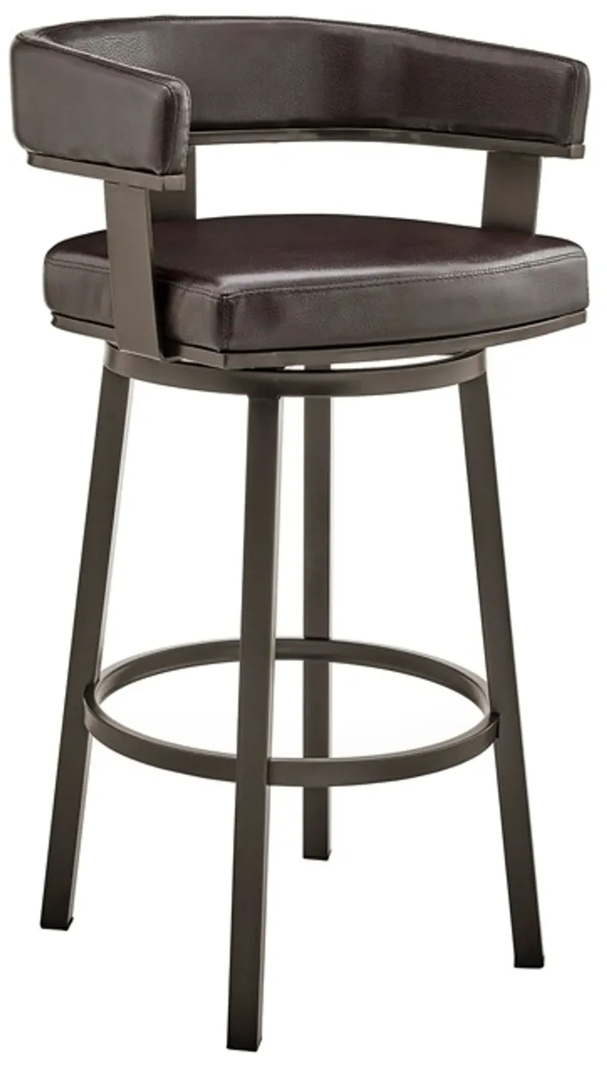 Armen Living Lorin Chocolate 30" Swivel Bar Stool