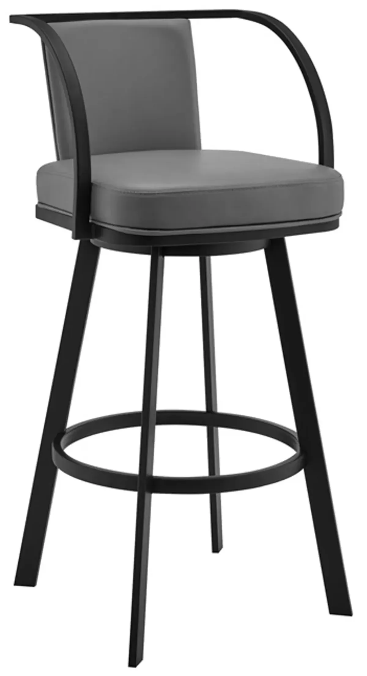 Armen Living Livingston Gray 26" Swivel Counter Stool