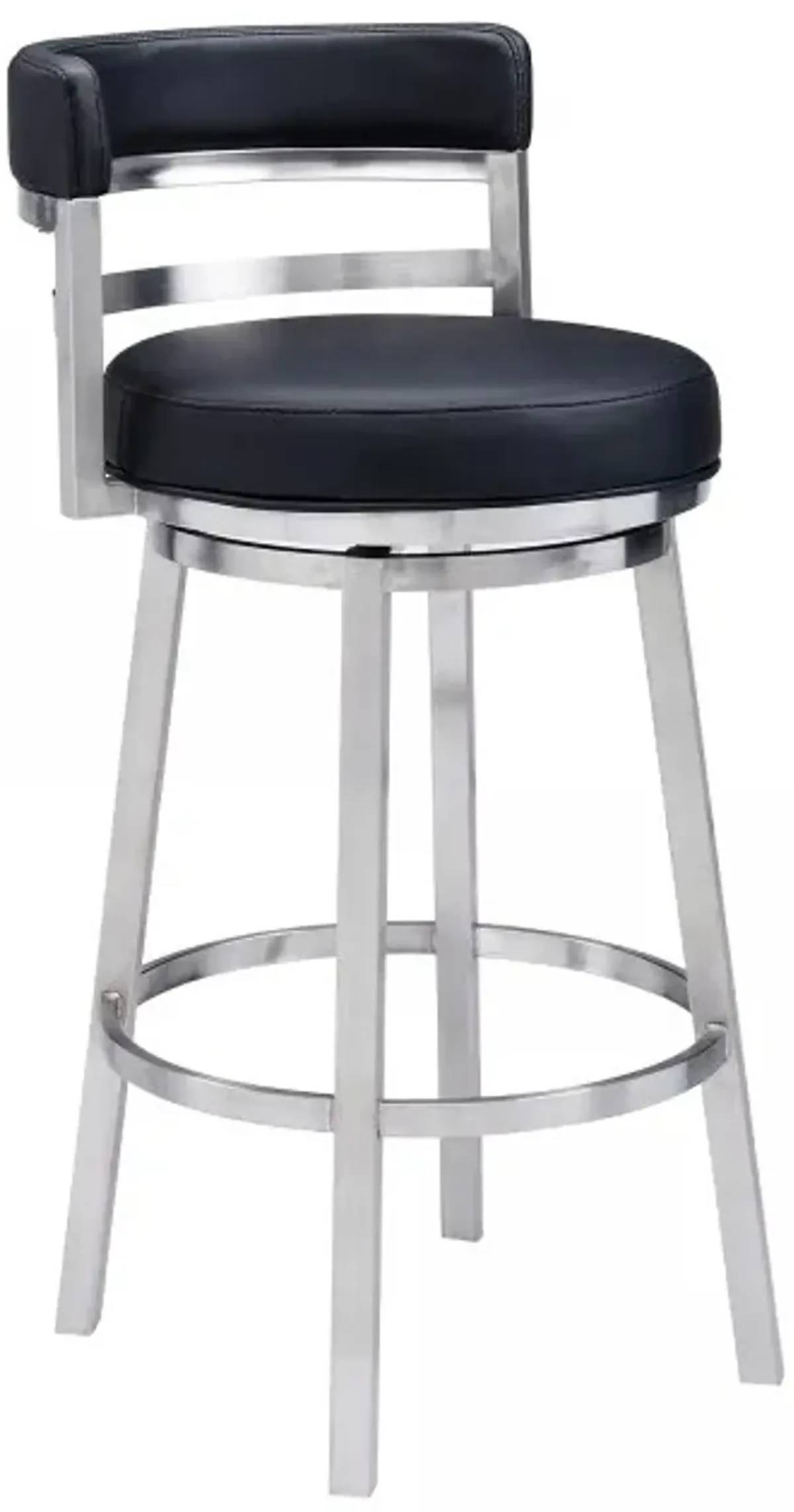 Armen Living Madrid Black 26" Counter Stool