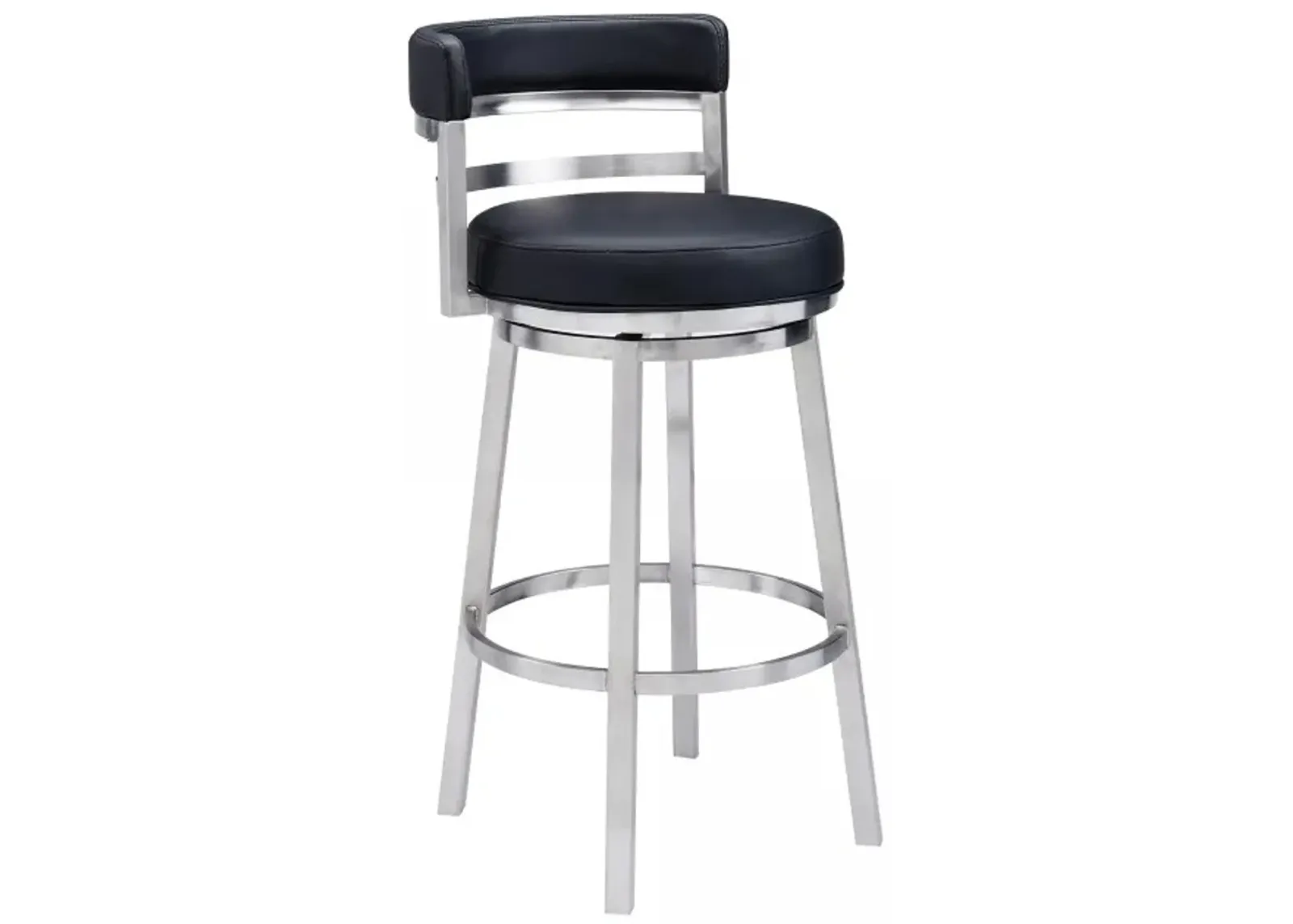 Armen Living Madrid Black 26" Counter Stool