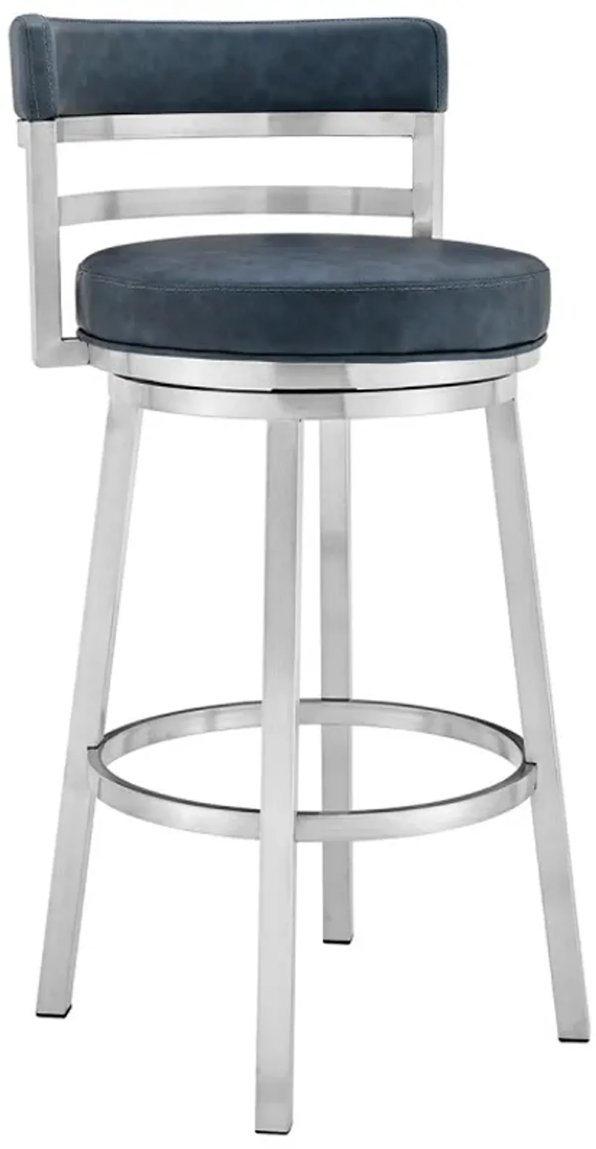 Armen Living Madrid Blue 26" Counter Stool