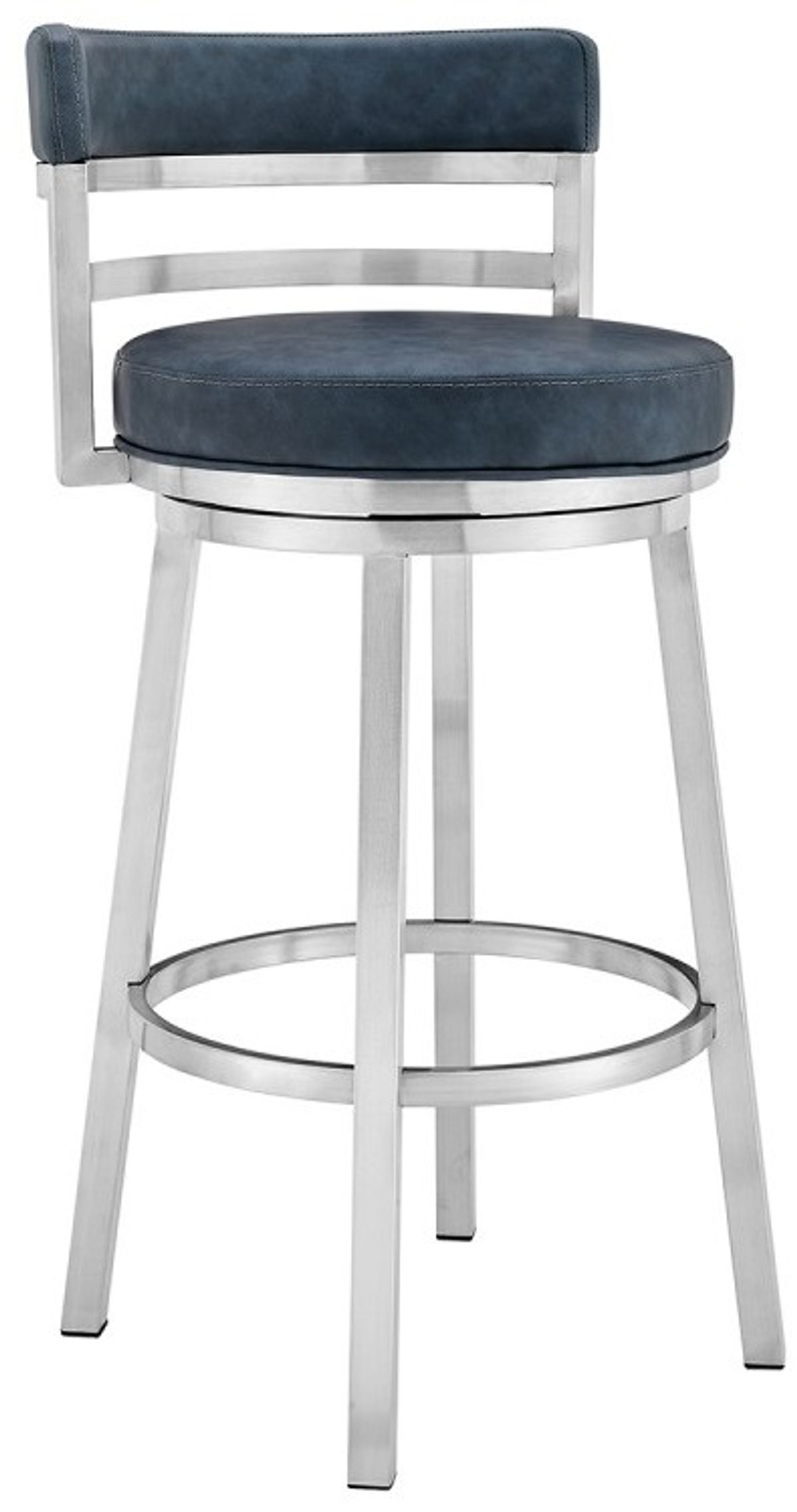 Armen Living Madrid Blue 30" Bar Stool