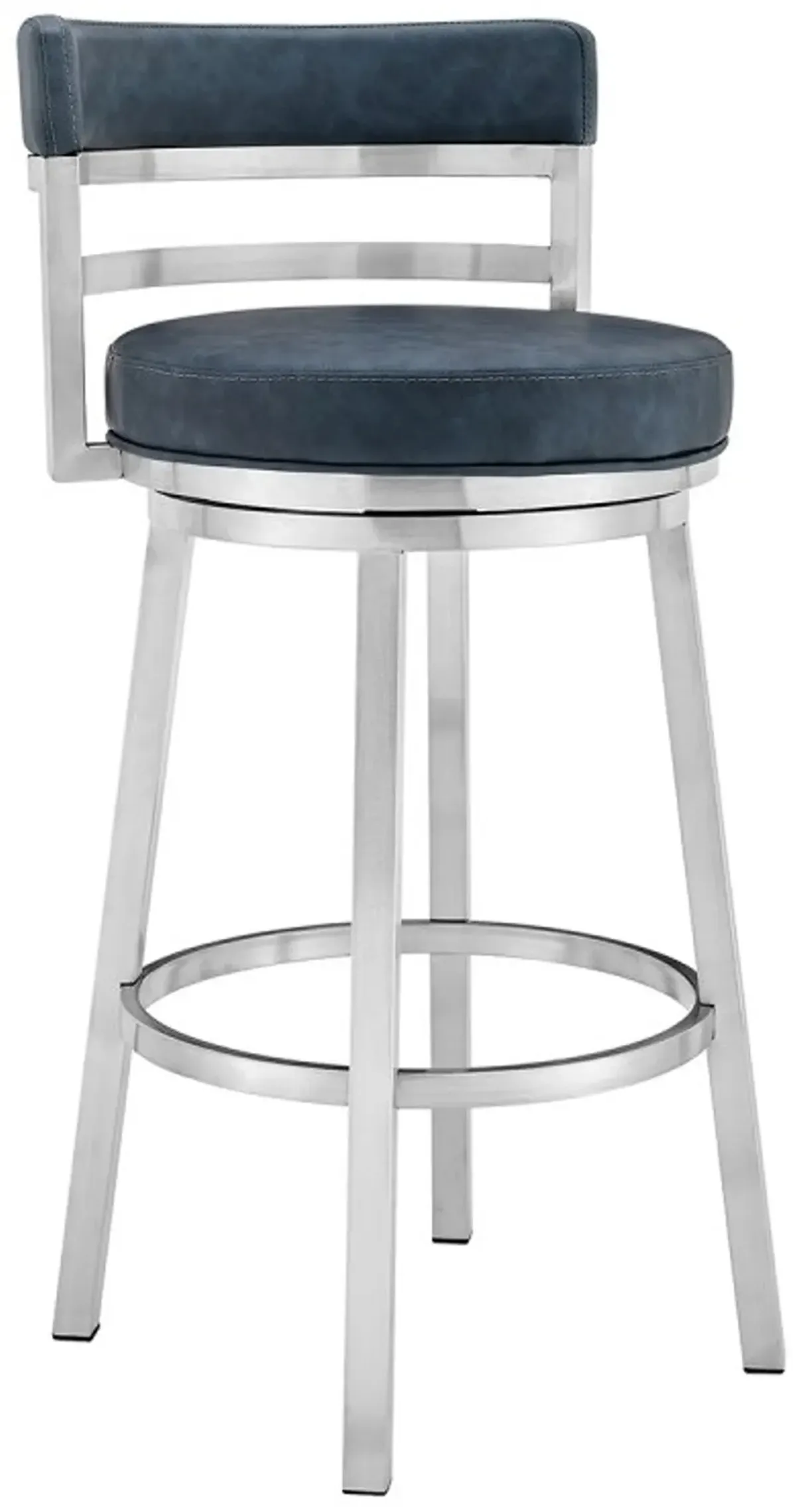 Armen Living Madrid Blue 30" Bar Stool