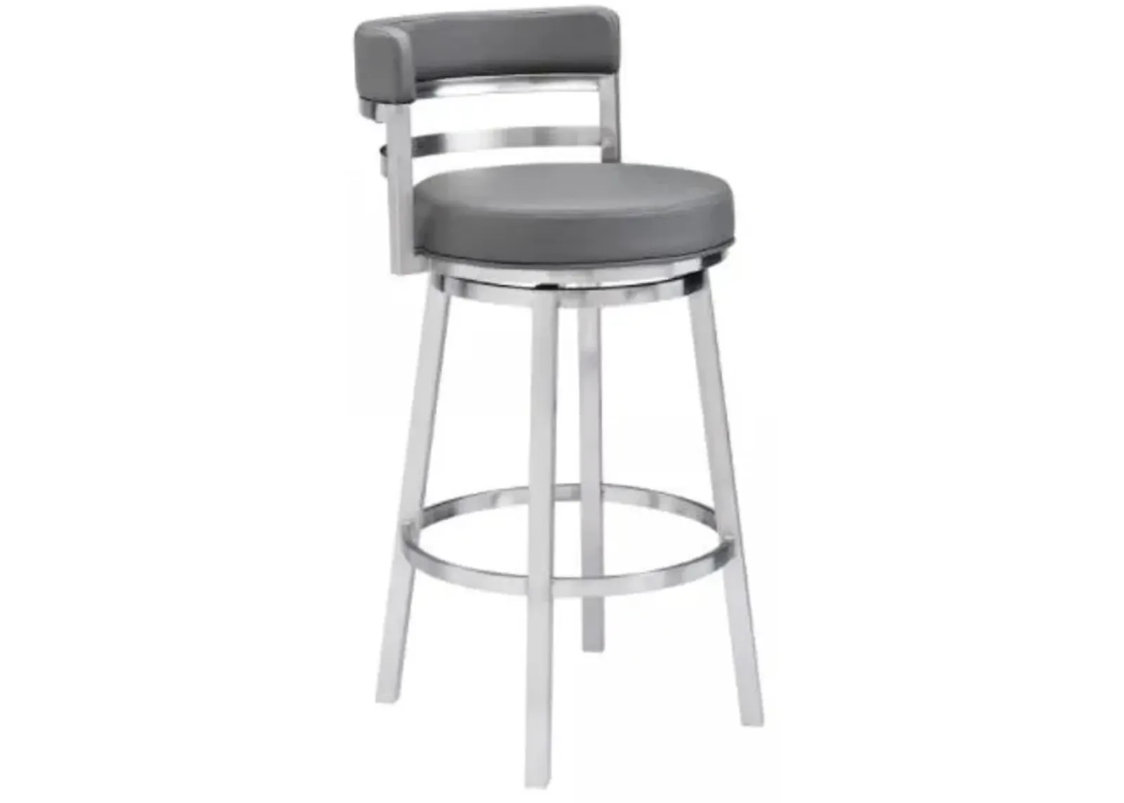 Armen Living Madrid Gray 26" Counter Stool